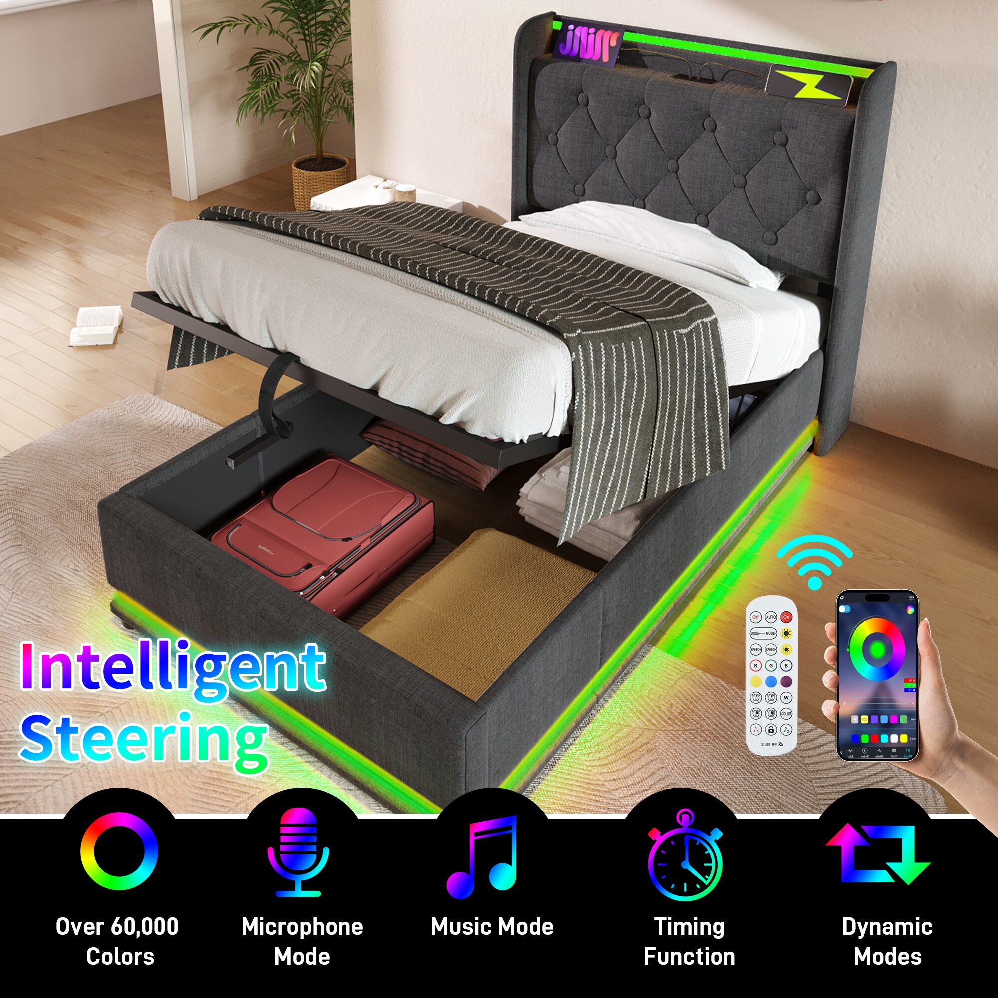 ModernLuxe L3P-N736P188805G beds - View #2