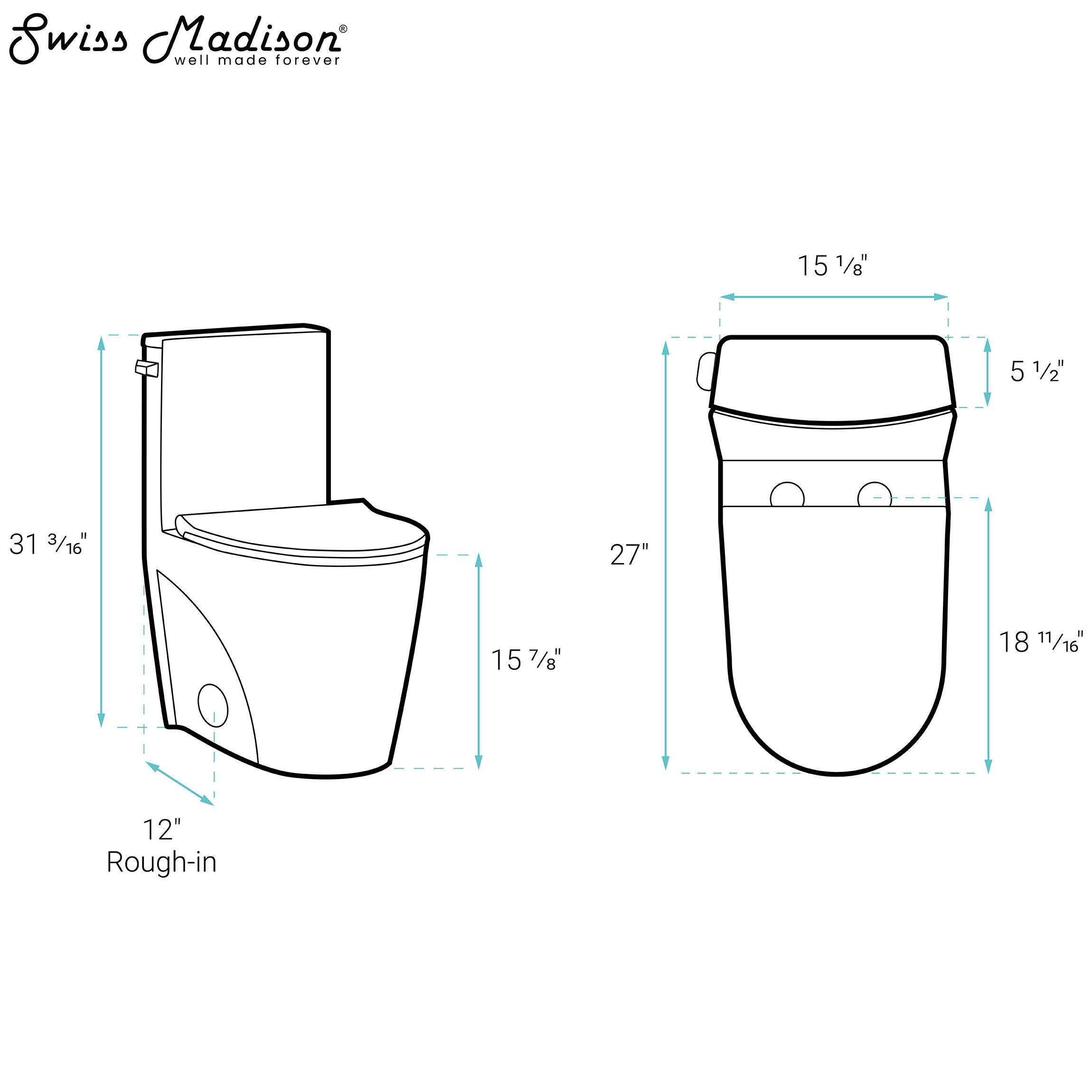 Swiss Madison SM-25-1TANG14BK toilets - View #7