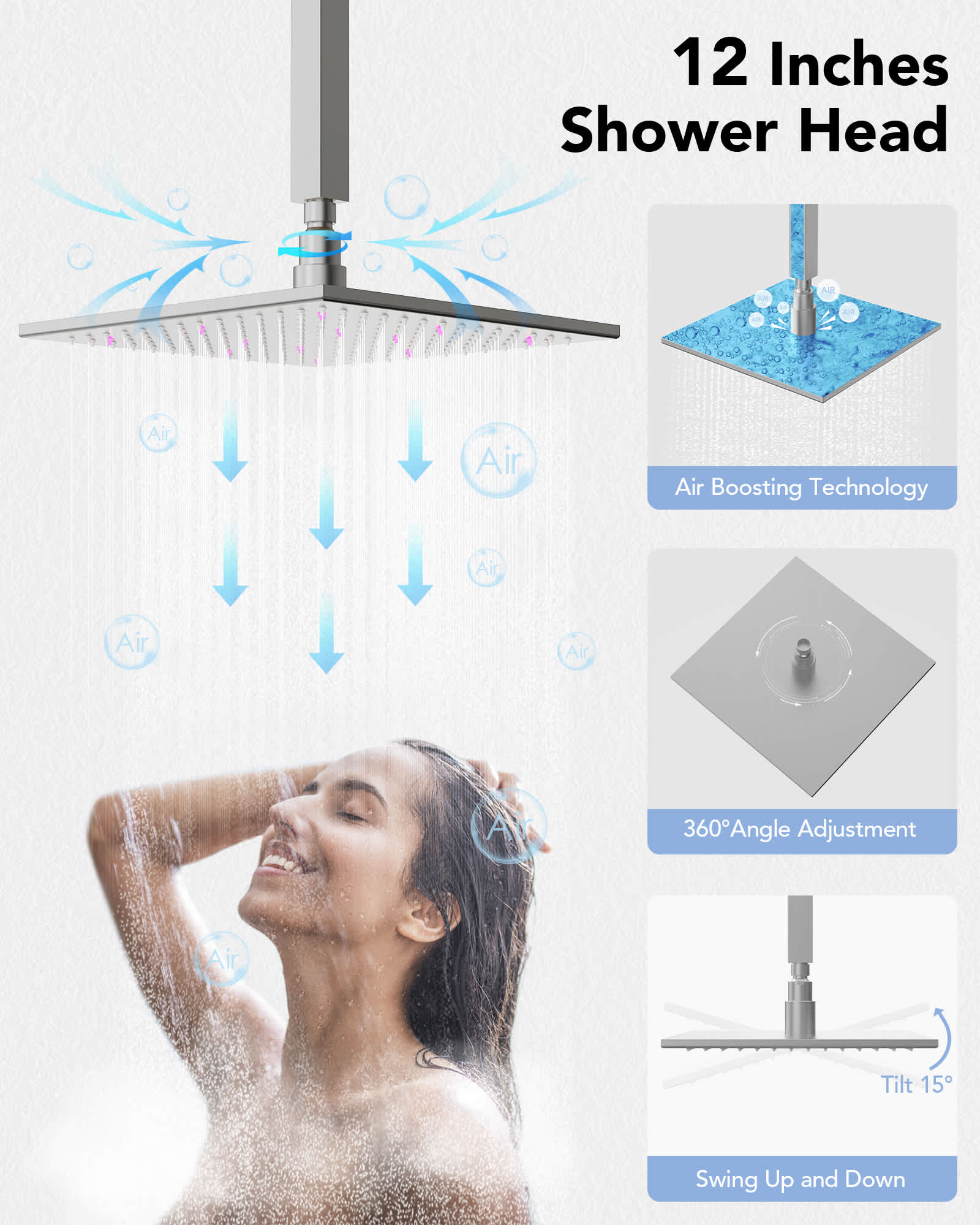 EVERSTEIN SFS-1071-NK12 Showerhead-Bar-Panels - View #7