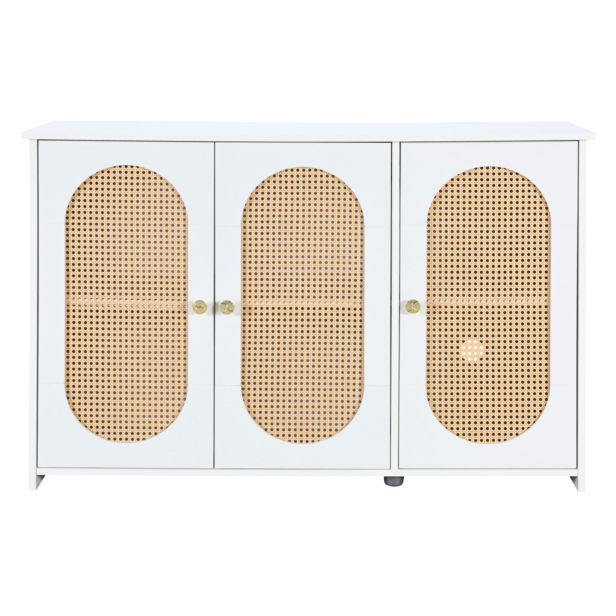 SINOFURN SYA330174BG Country White Reclaimed wood Sideboard
