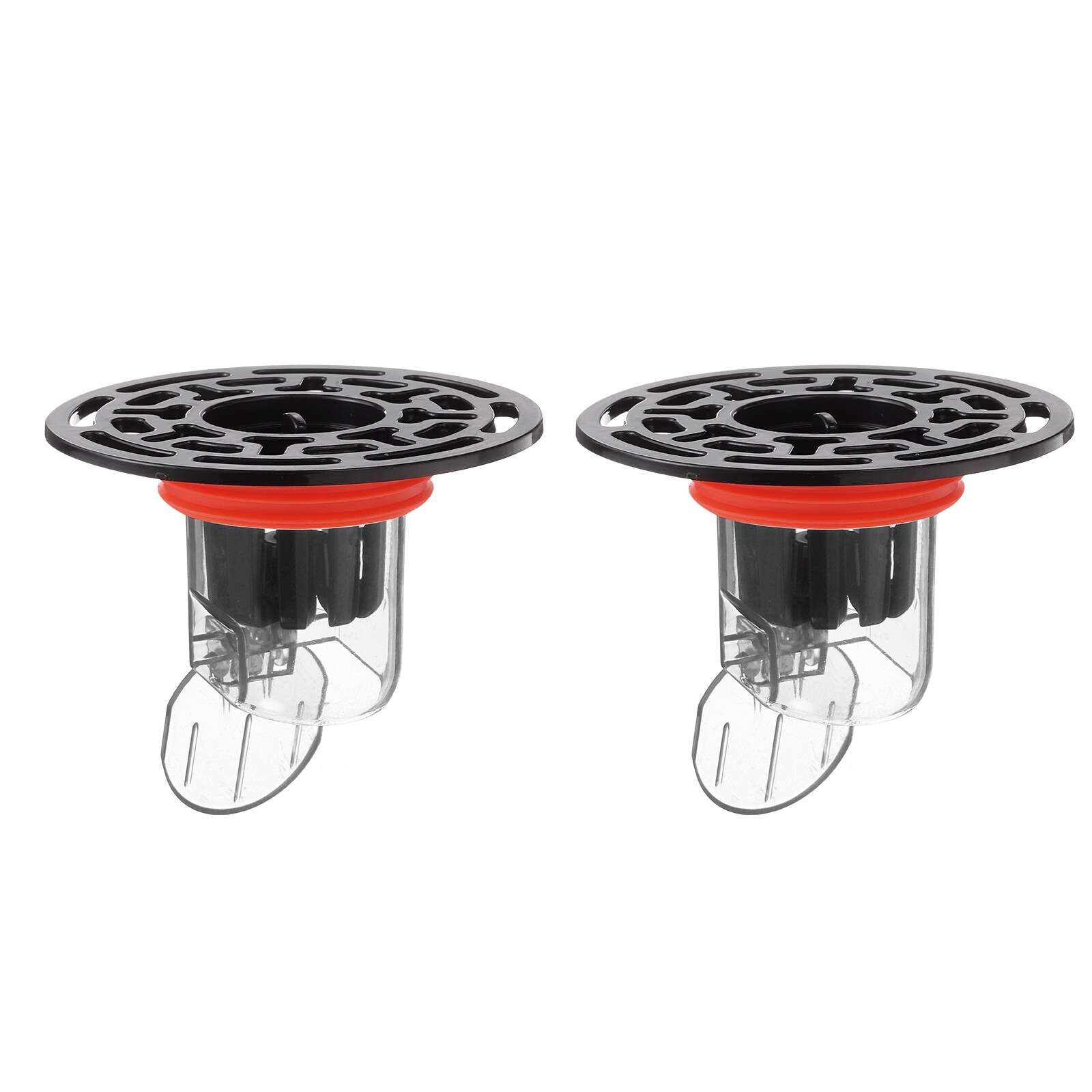 Unique Bargains - 2pcs Odor Proof Floor Drain ABS Shower Floor Drain Backflow Preventer Anti-Clog...