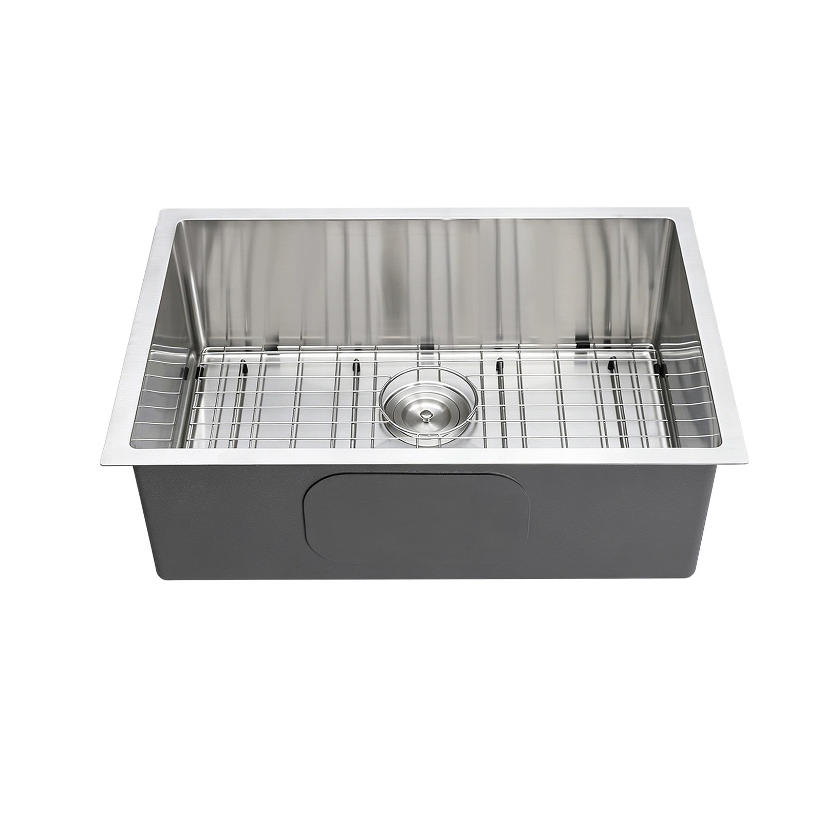 VEVOR 27-inch Kitchen Undermount Single Bowl Sinks Stainless Steel Drop-In Farmhouse Basin with Accessories Household Dishwasher Sinks for RV Prep Kitchen Laundry Room Bar