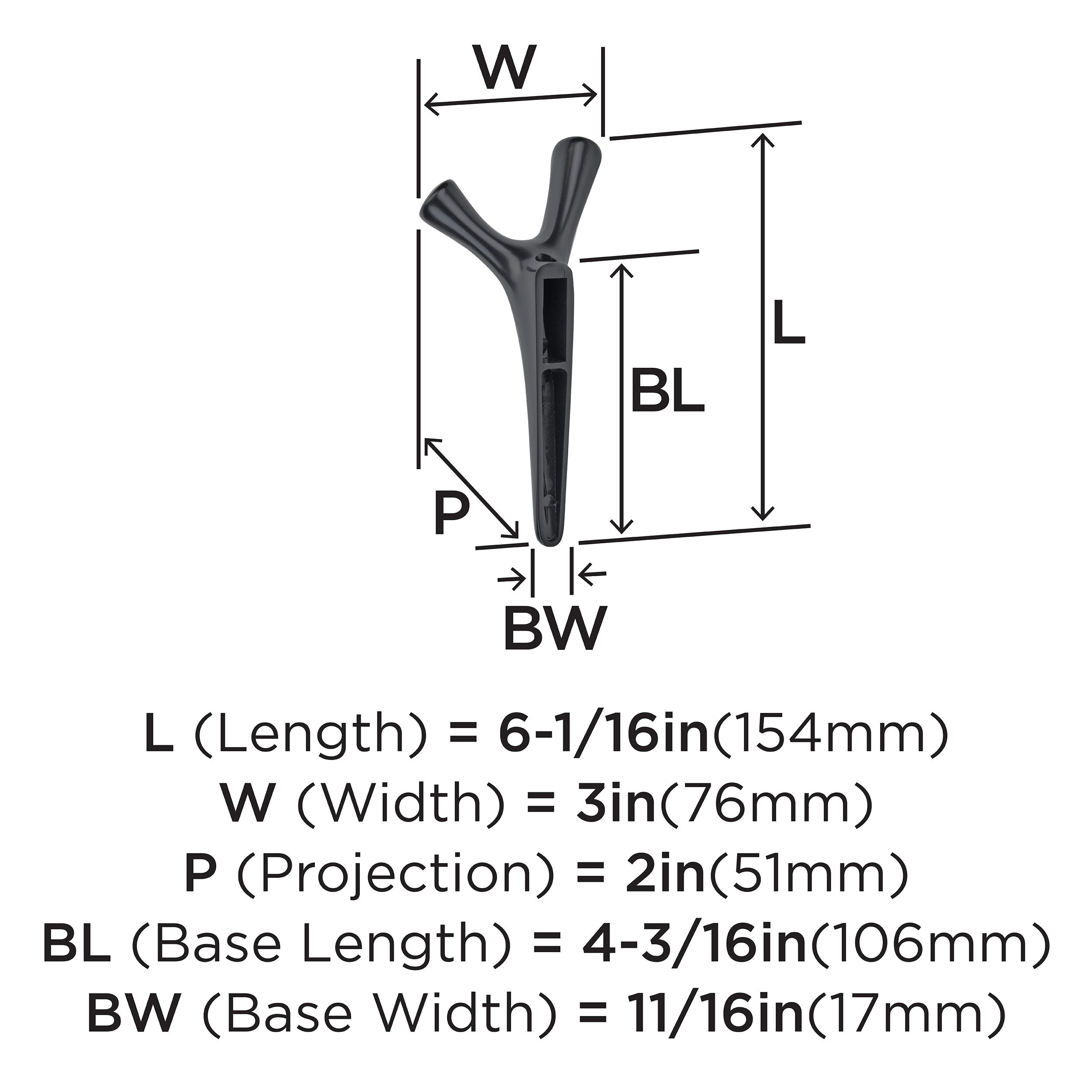 Amerock HBX37017MB Decorative-Wall-Hooks - View #4