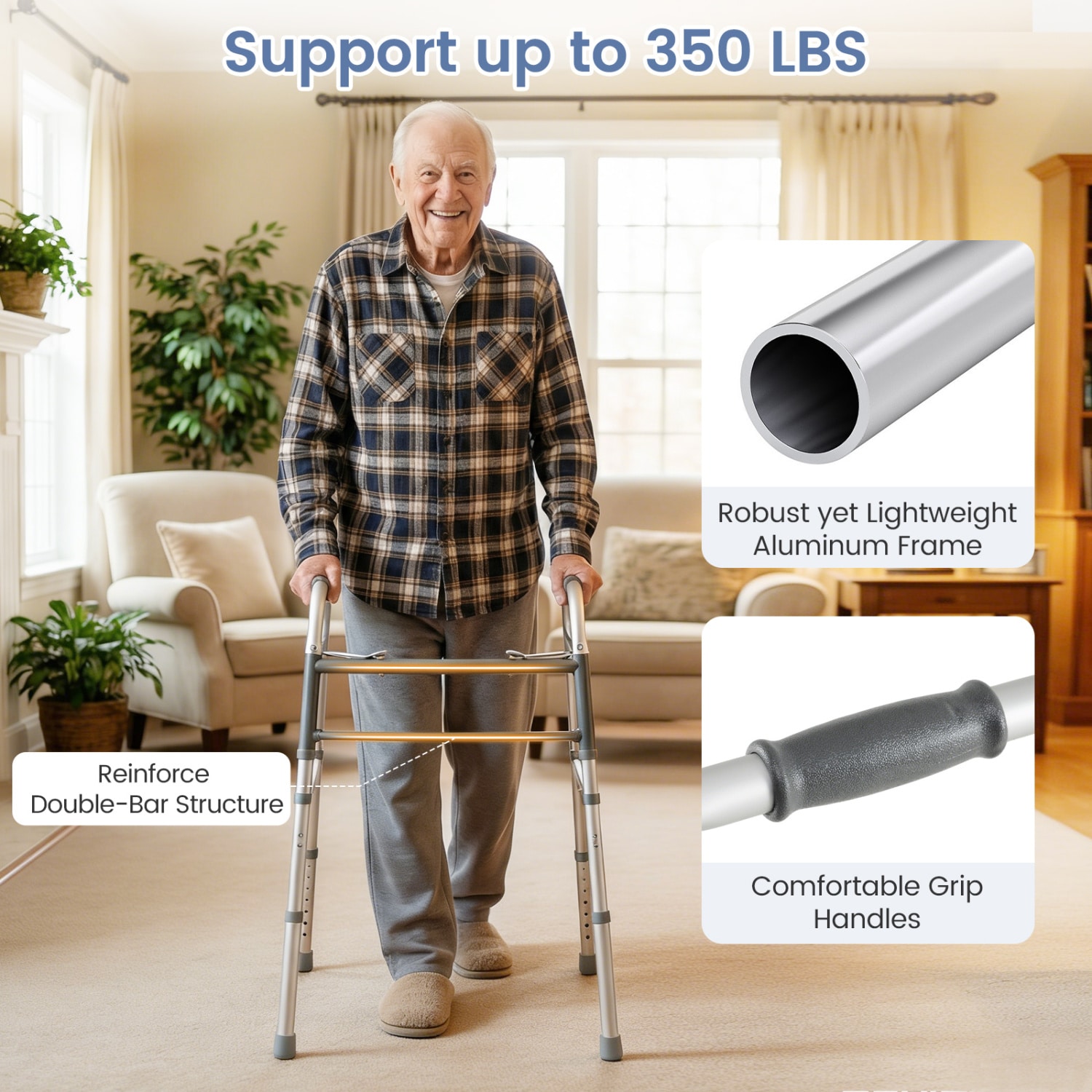 Slickblue D-CO-16001HJ Walkers-Wheelchairs-Rollators - View #7