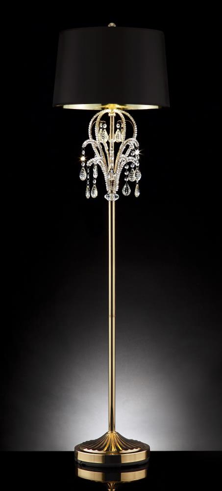 ORE International Bellissimo 62-in Gold Floor Lamp at Lowes.com