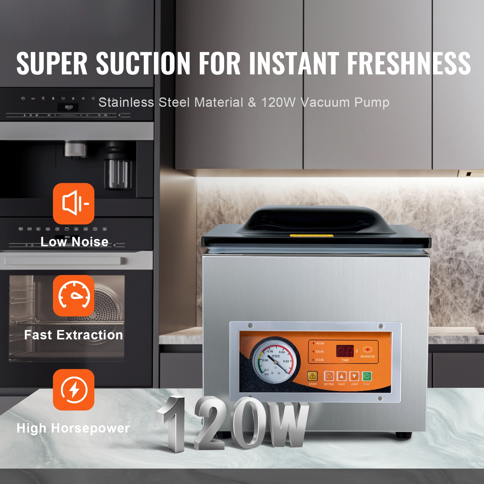 VEVOR SCTSQSZKFKJT05445V1 Vacuum-Sealers - View #2