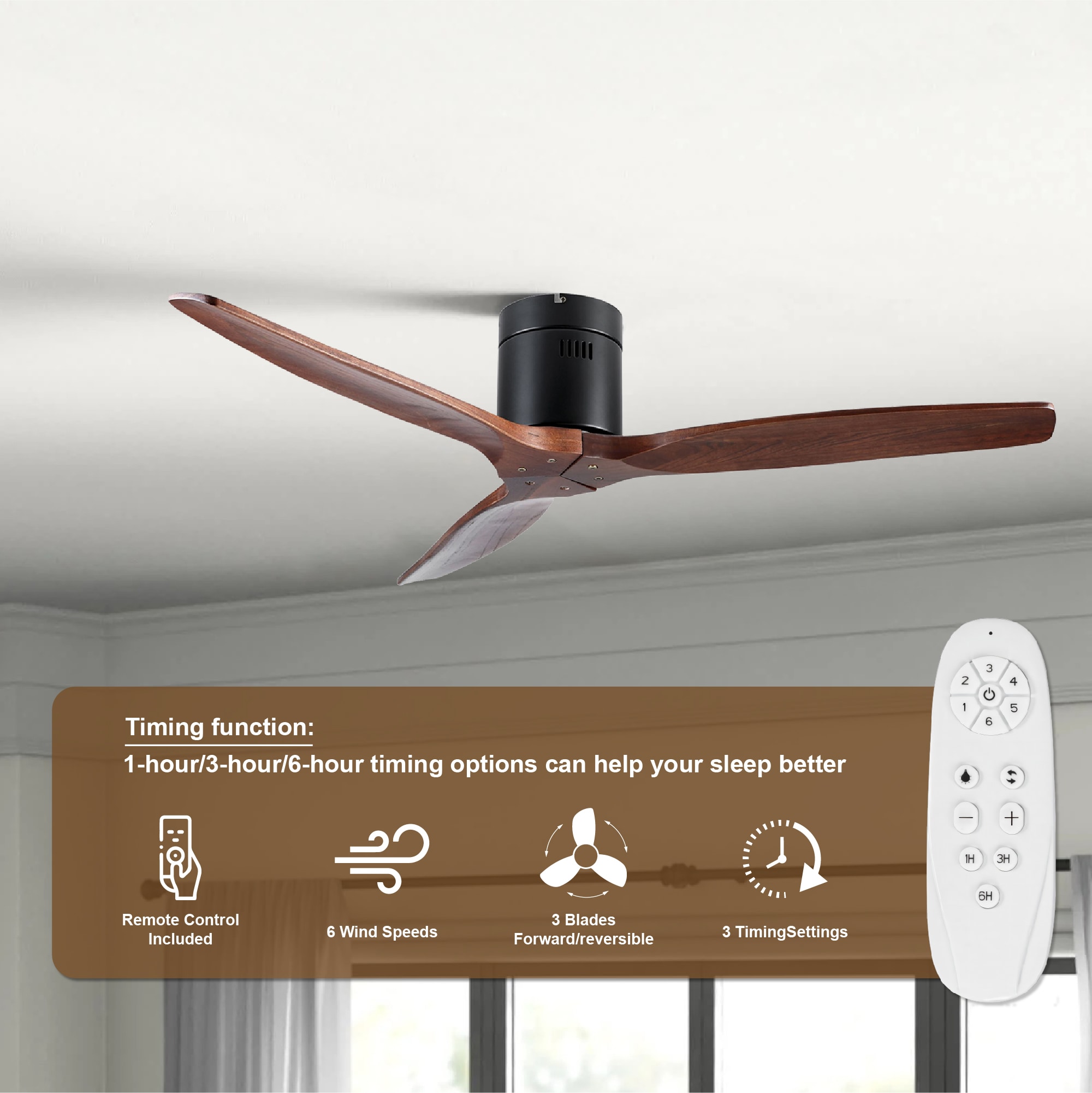 WELLFOR AMDHS-04 Ceiling-Fans - View #4