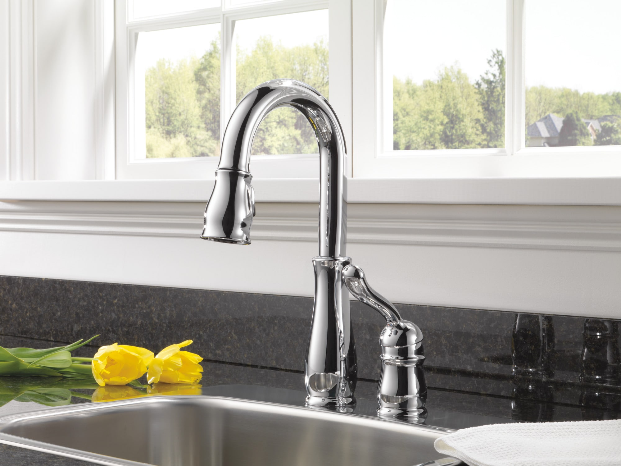 Delta Leland Chrome Single Handle Bar and Prep Kitchen Faucet with ...