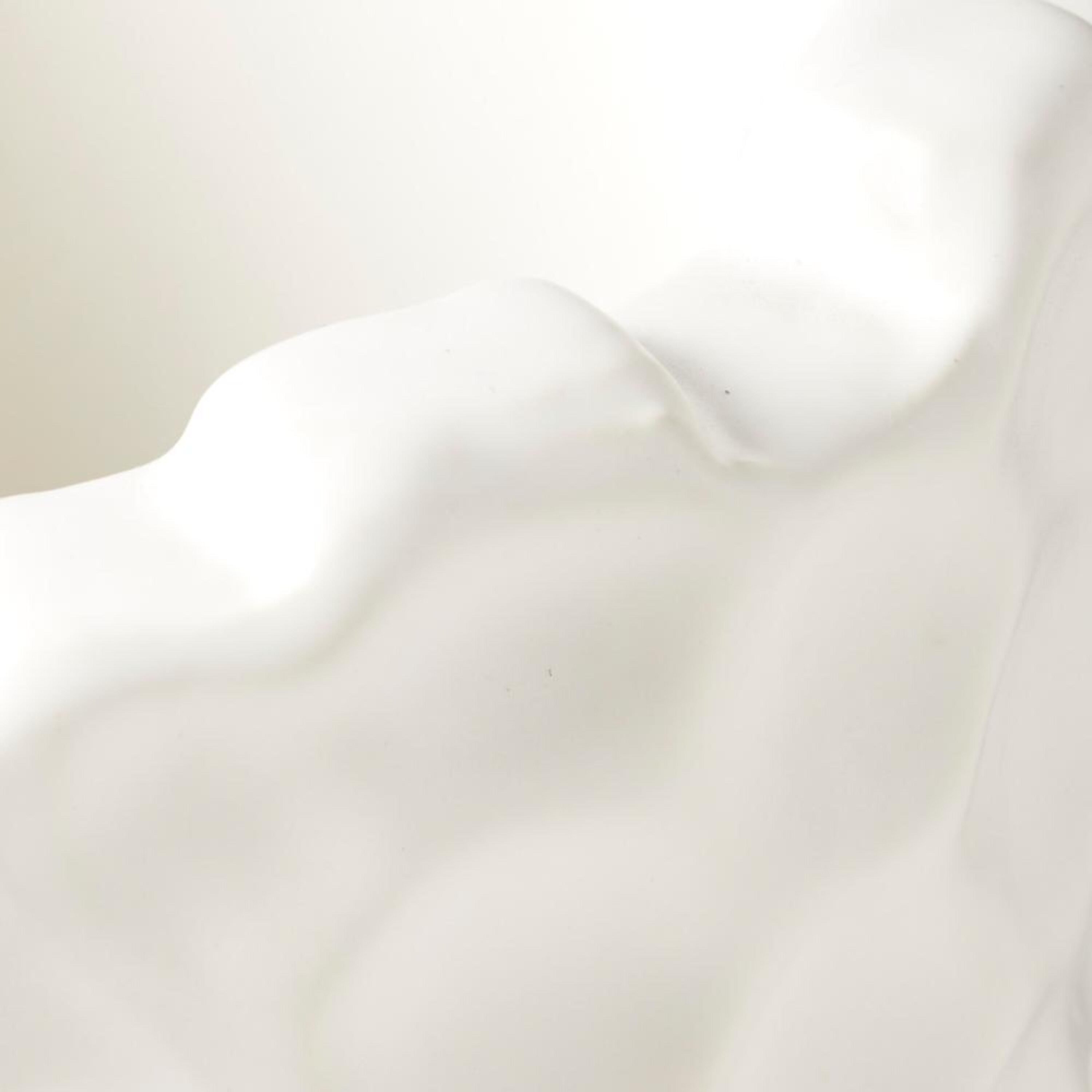 Elegant Honeycomb 14" White Porcelain Decorative Vase