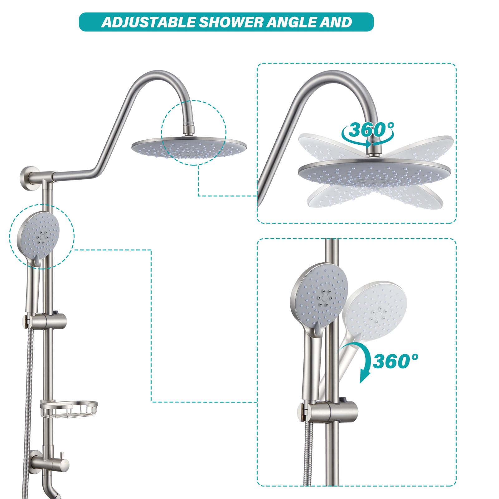 Flynama FLIS2256N Showerhead-Bar-Panels - View #5