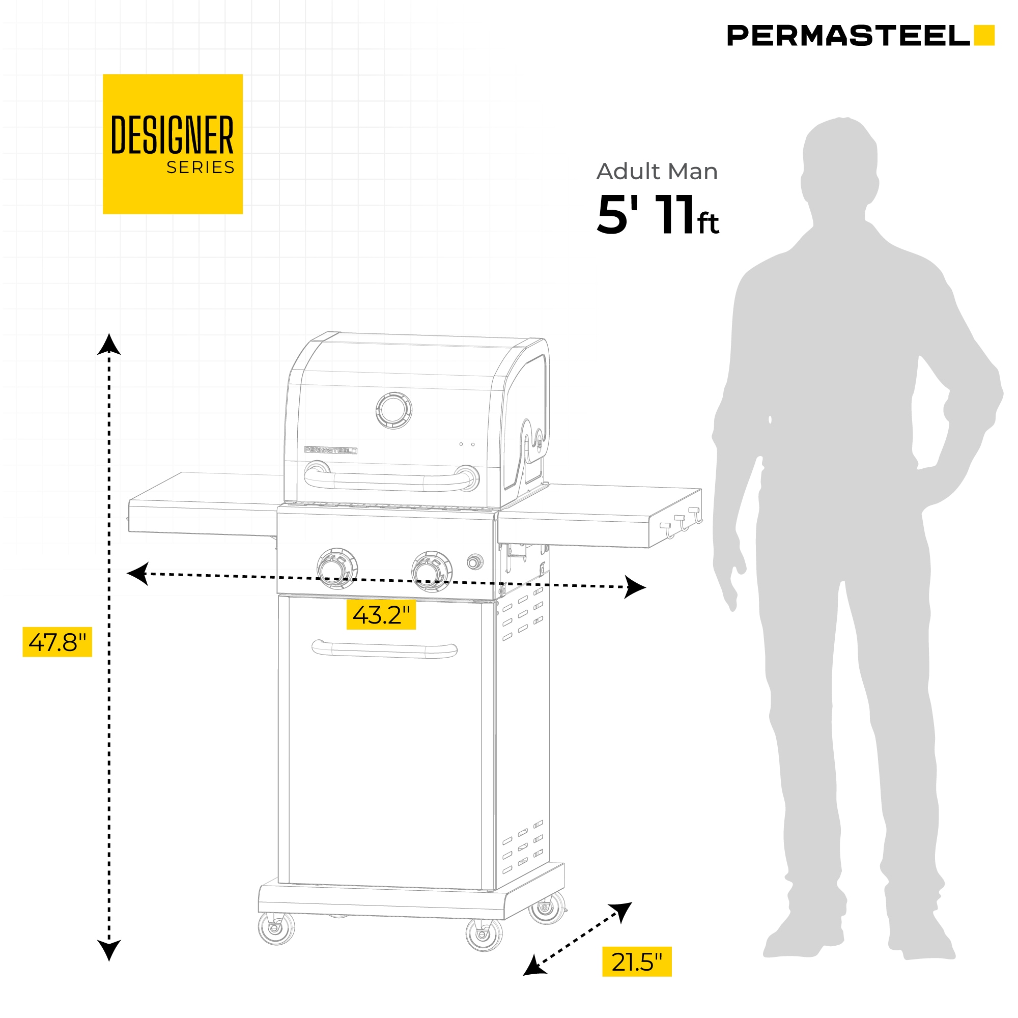 Permasteel PG-40201-BC Gas-Grill - View #3
