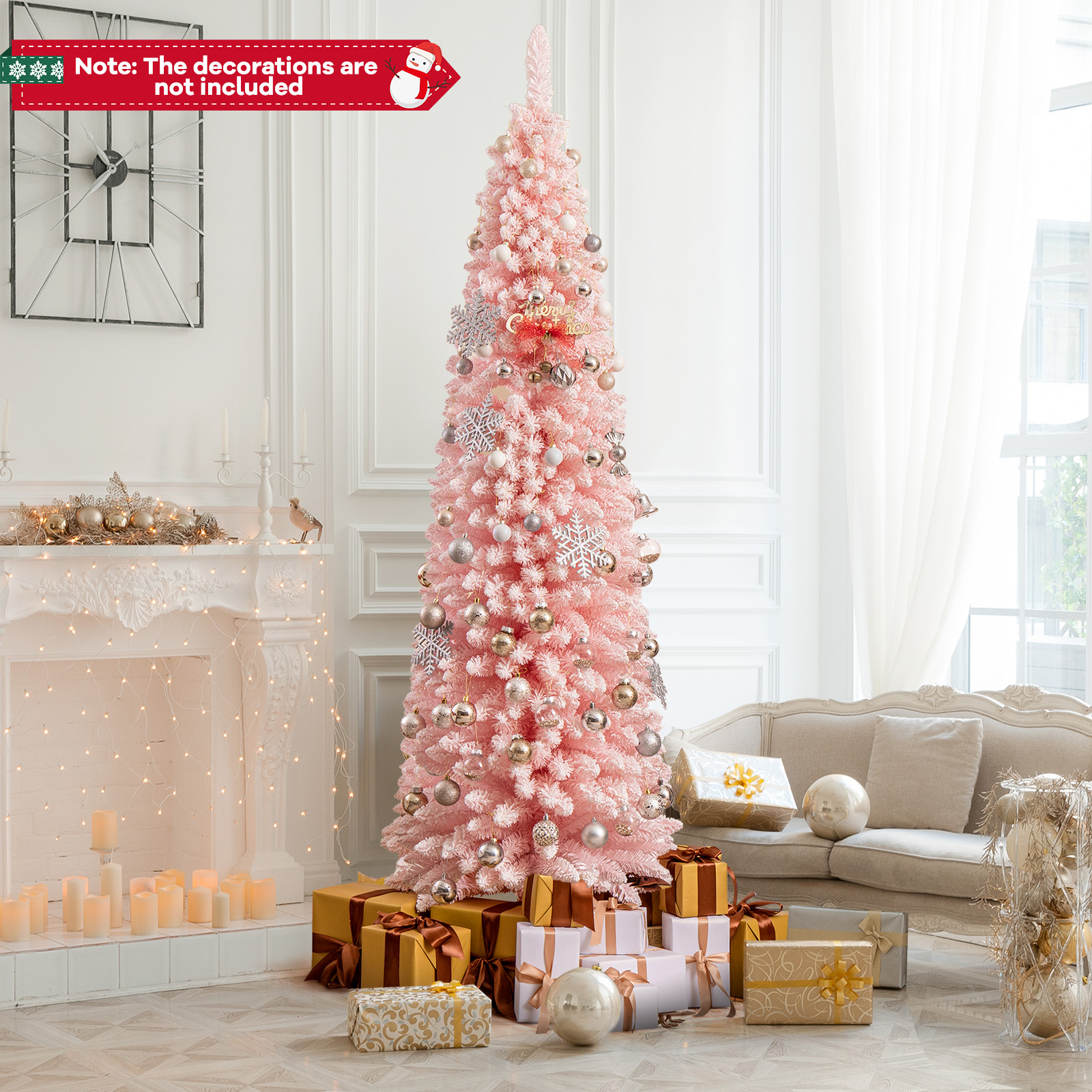 WELLFOR HYG24018US Artificial-Christmas-Trees - View #5