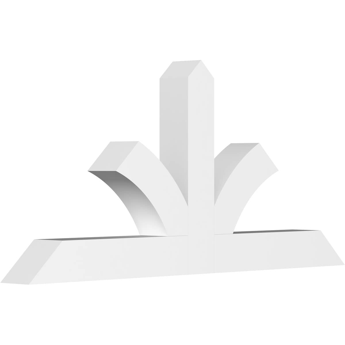 Ekena Millwork GBP048X22X0404RIC00 Richland White PVC Gable bracket