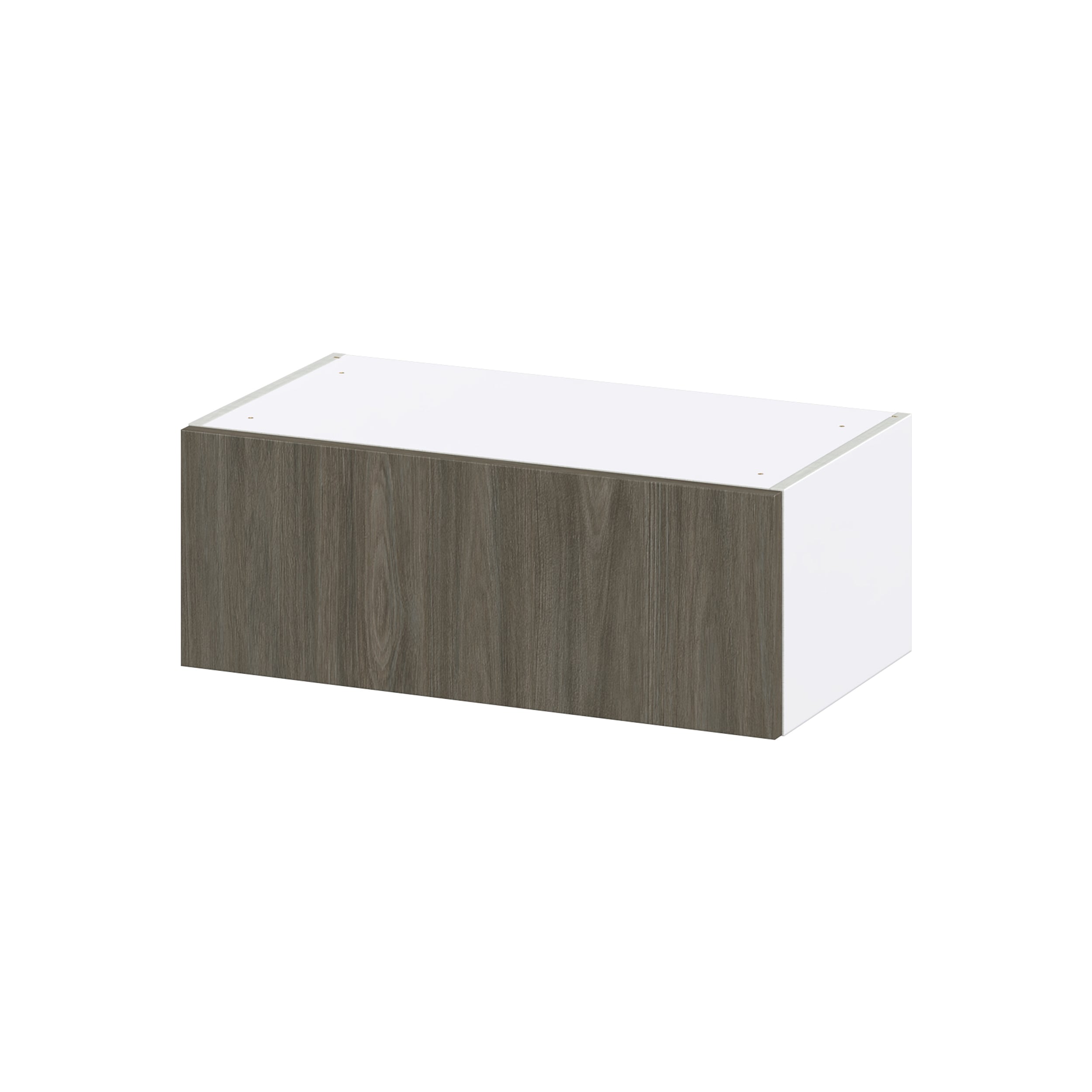 Hugo&Borg DSWLU2710-SA Savane 27-in W x 10-in H x 14-in D Textmel Wall Fully assembled Cabinet (Flat Panel Slab)