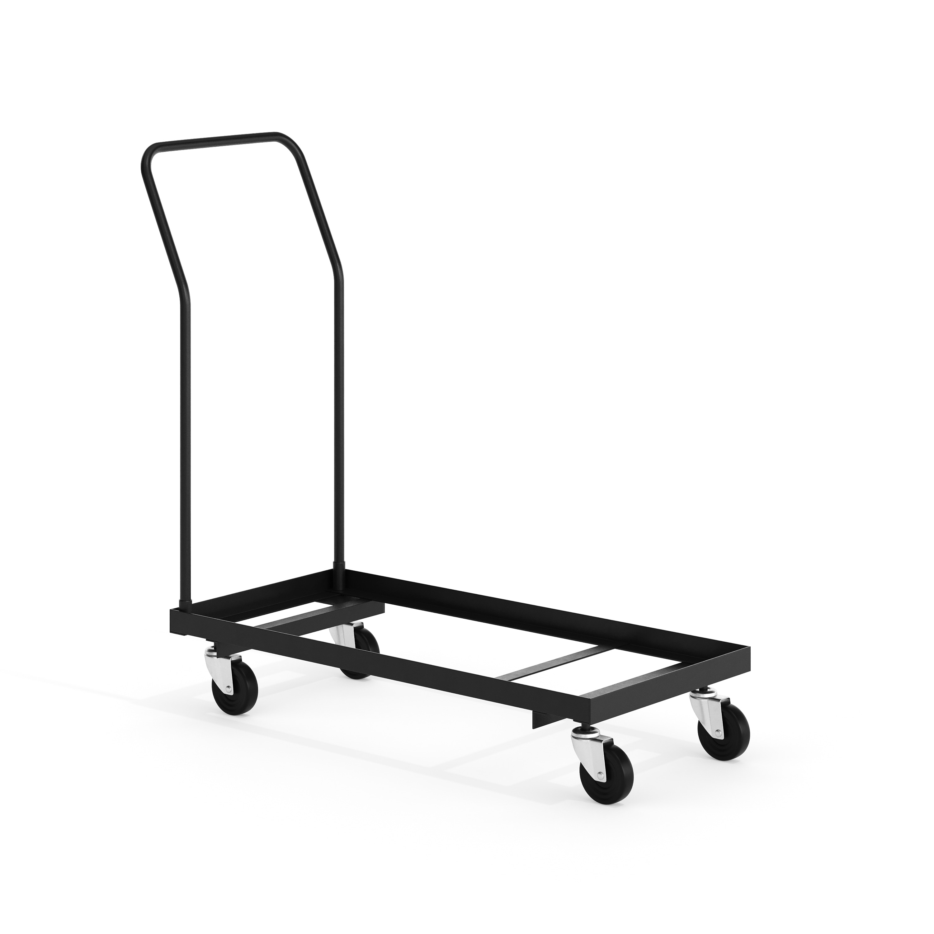 Flash Furniture 812581018004 900-lbs. Capacity 4 -Wheel Black Steel Furniture dolly