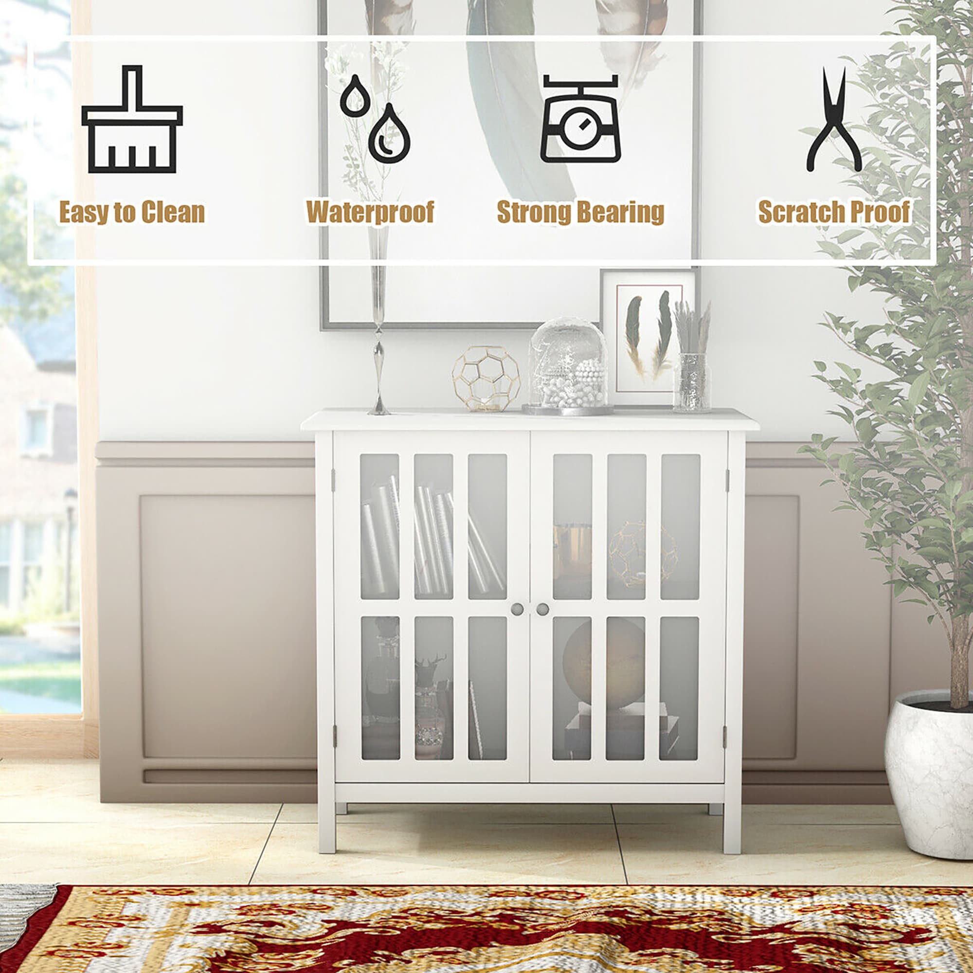 Costway SXL00113 Utility-Storage-Cabinets - View #5