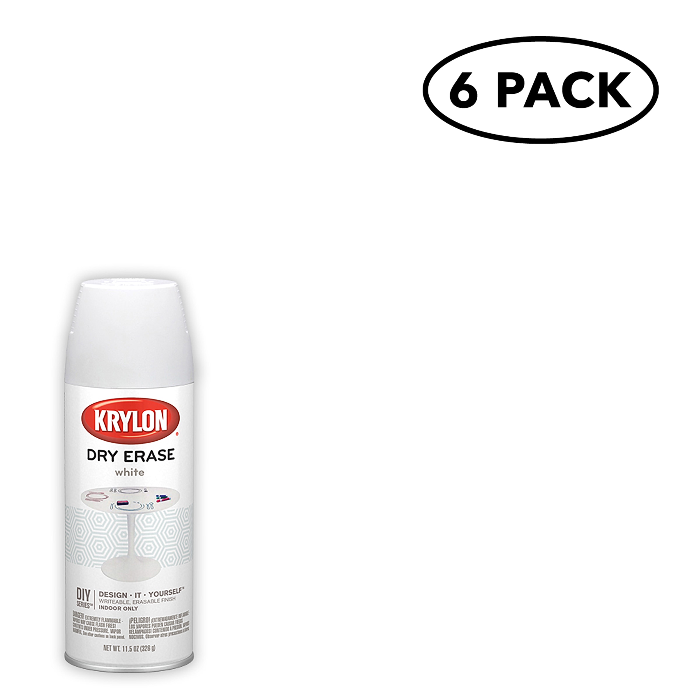 Krylon K03942000SOS Gloss Dry Erase Paint 12-oz )
