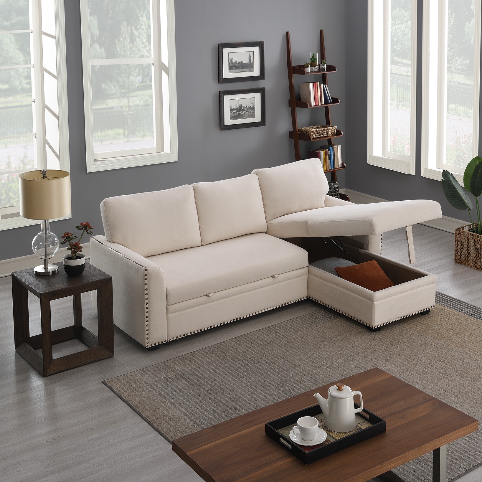 FARATI 7202-WHITE Sofas-Loveseats - View #3