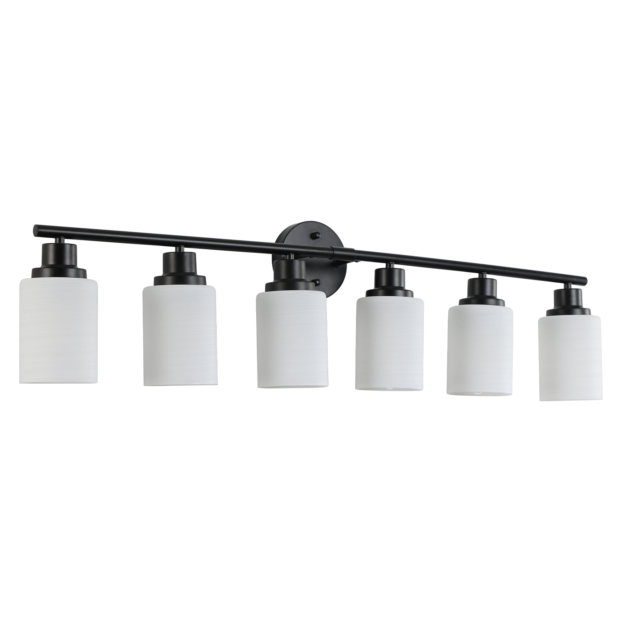 Flynama CT-L-A60017 38.6-in 6 -Light Black Modern/contemporary Vanity light