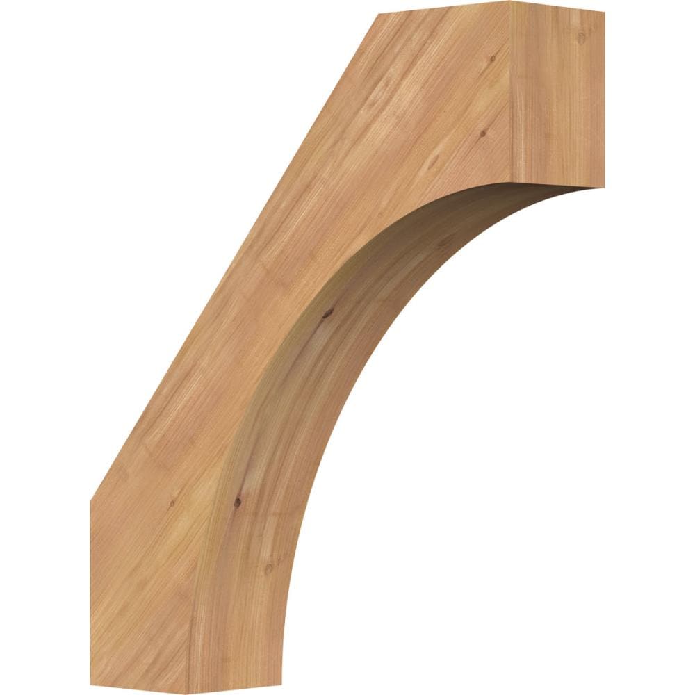 Ekena Millwork BRC06X22X26WTL00SWR 5-1/2-in x 22-in x 26-in Western Red Cedar Unfinished Wood Westlake Smooth Knee Brace
