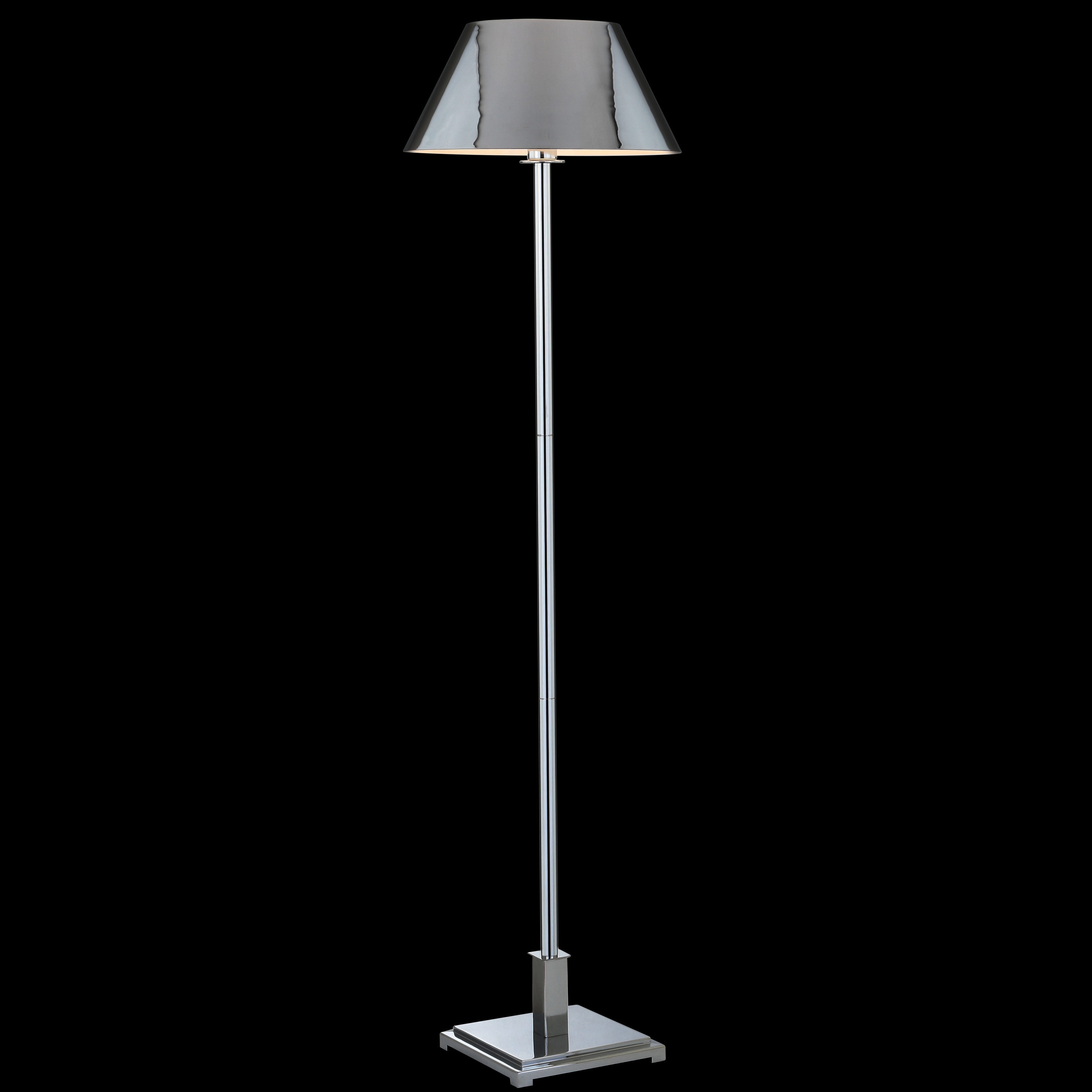 Roxy Transitional 60" Polished Chrome LED Floor Lamp