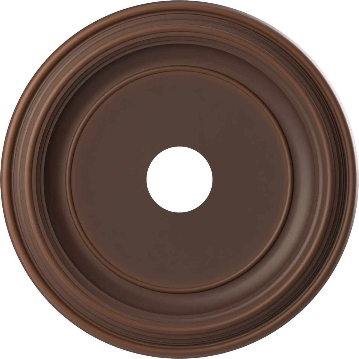 Ekena Millwork CMP19TRDRU Traditional Thermoformed 19-Inches W x 19-Inches L Traditional Painted Universal Aged Metallic Rust PVC Whole Ceiling Medallion