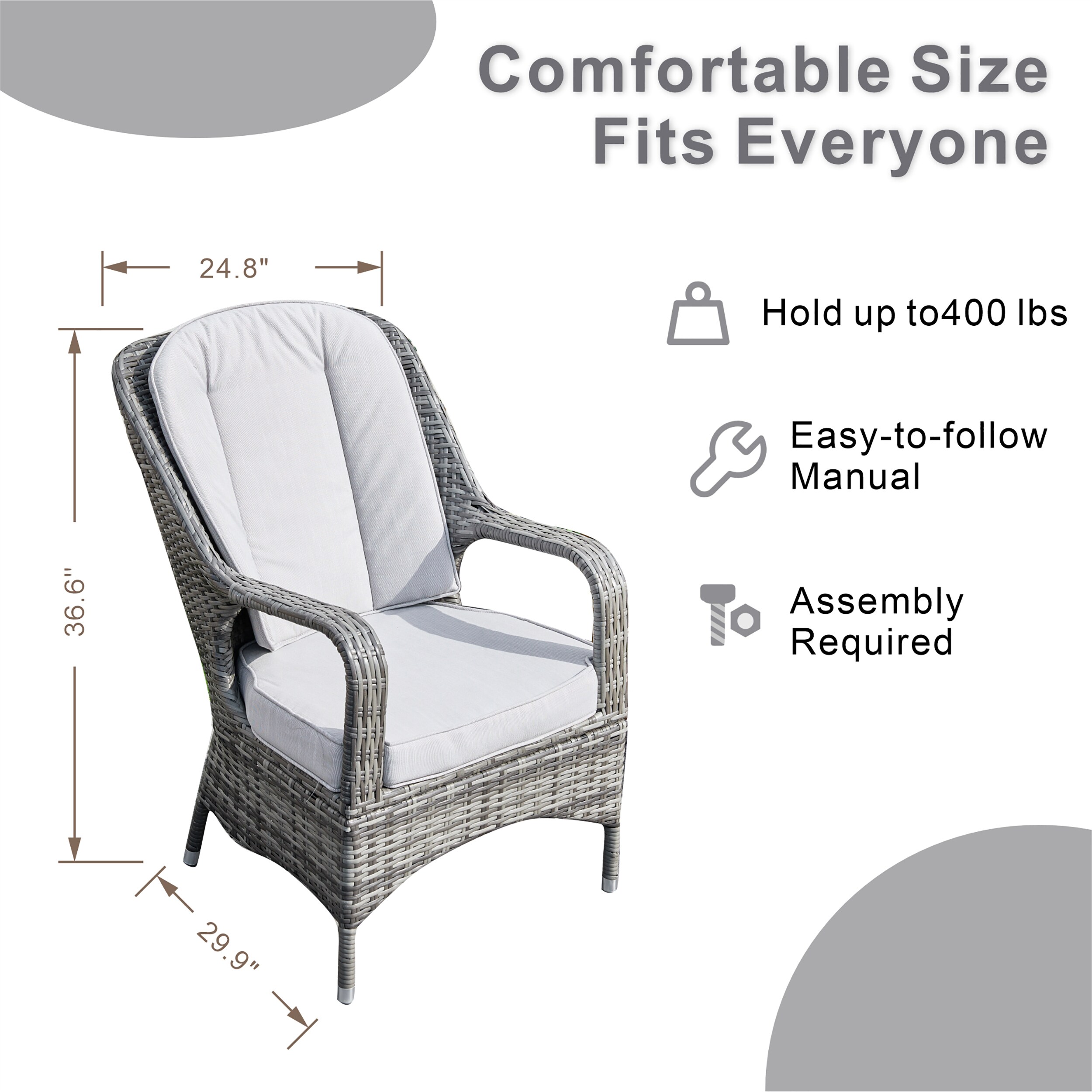 Moda Furnishings G3R-1403B-009-GR Patio-Conversation-Sets - View #12