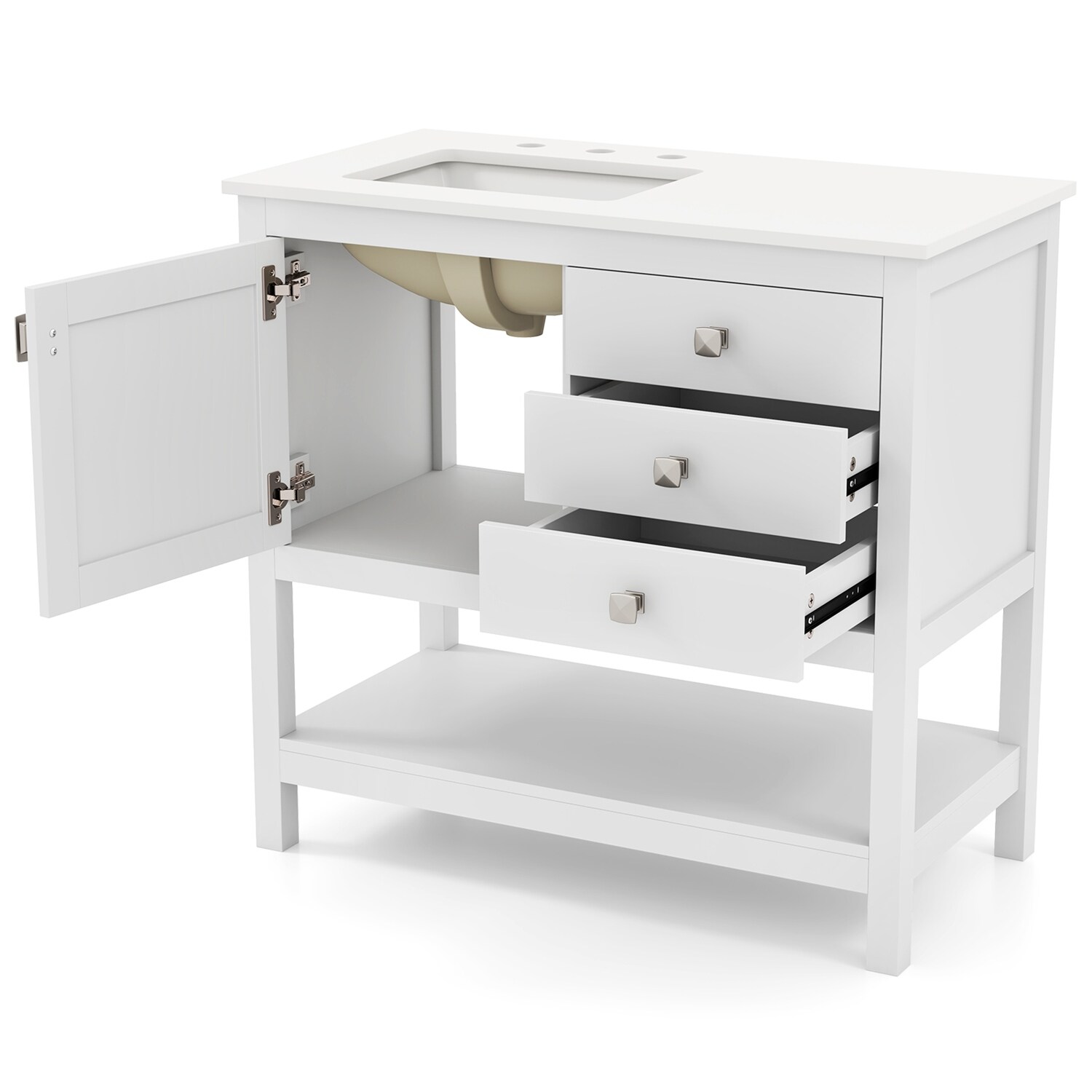 Costway CSHY003147 Bath-Vanity-Combo - View #10
