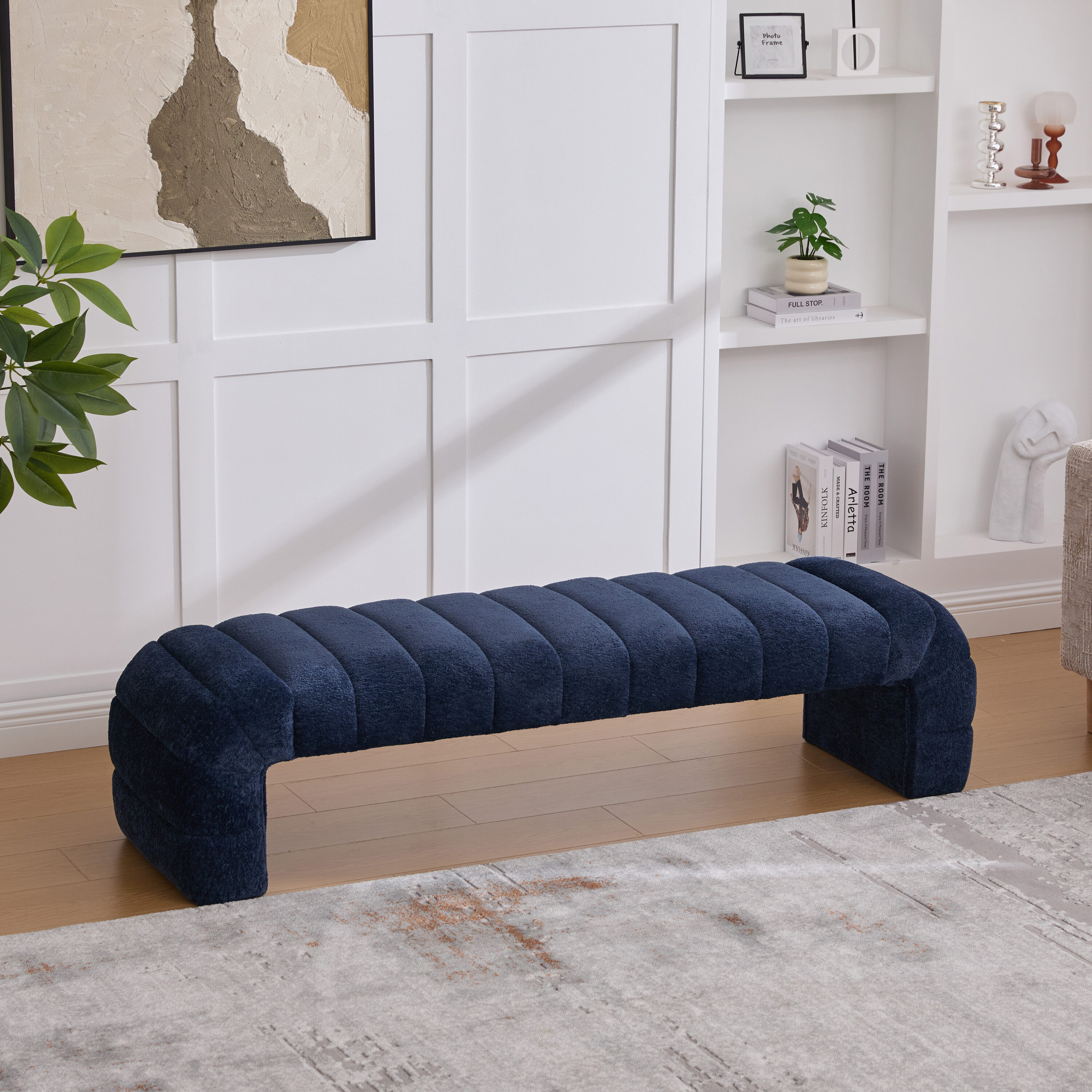 Hrinhom HC-S4129-NAVY bench - View #2
