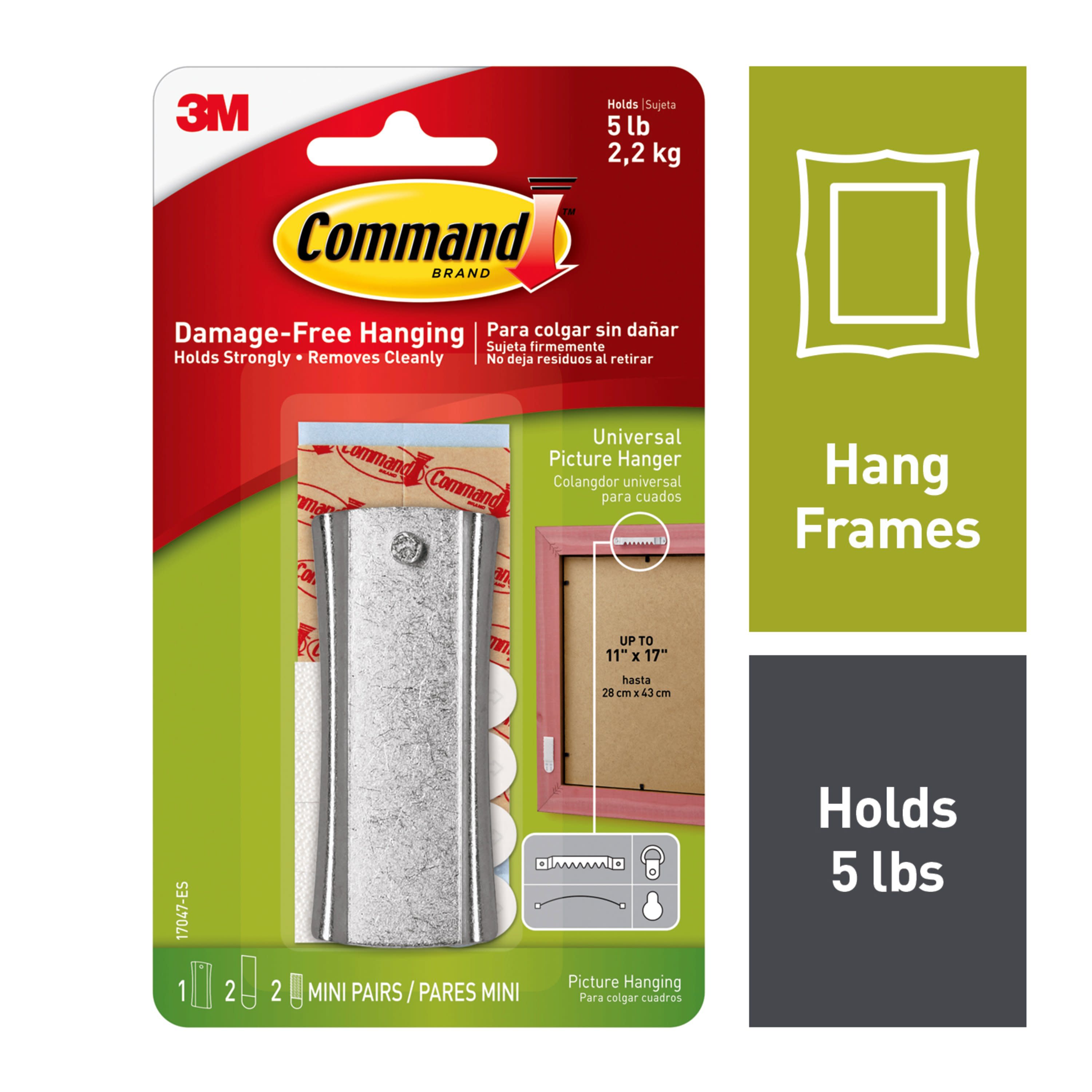  Command 17208 Frame Stabilizer Hanging Strips, White, 4 Count :  Industrial & Scientific
