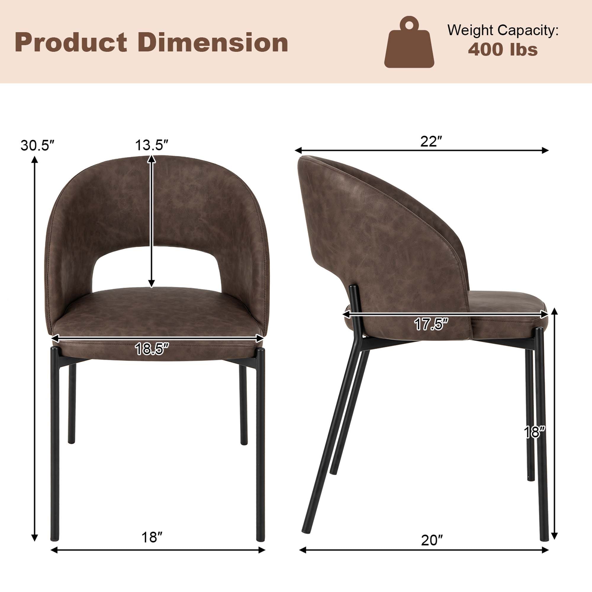 Costway HCST01612 Dining-Chairs - View #2