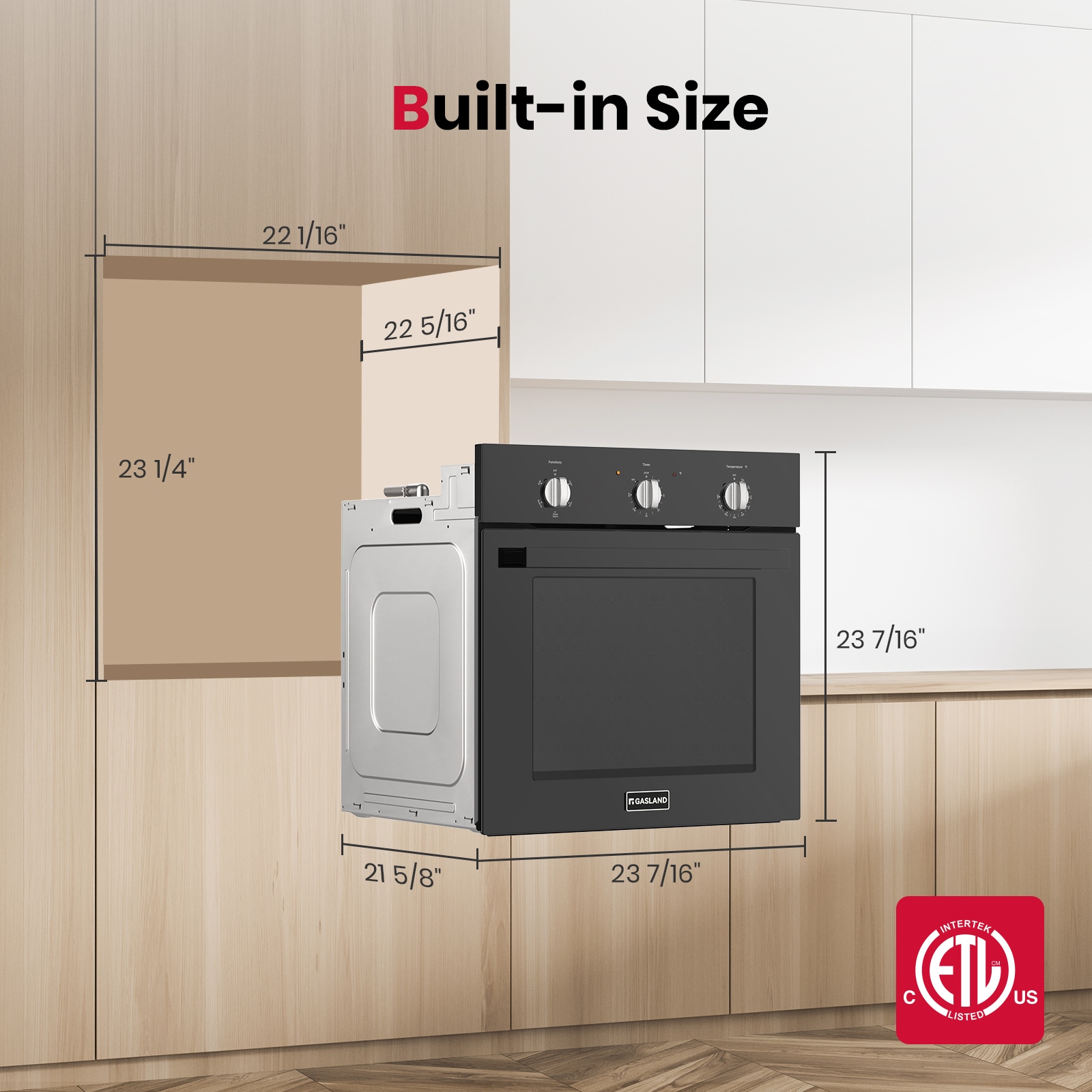GASLAND ES606MB Swall-Elec-Oven - View #8