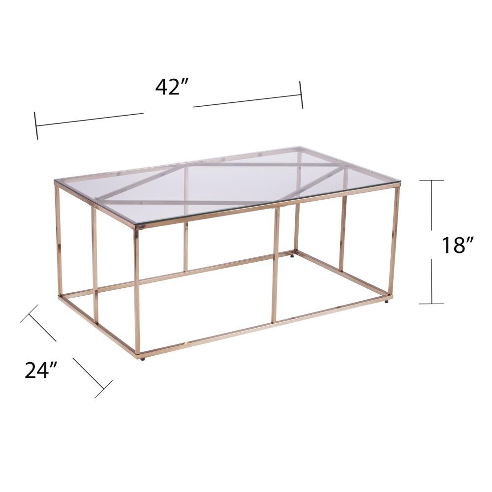 Boston Loft Furnishings Comi Clear Glass Casual Coffee Table at Lowes.com