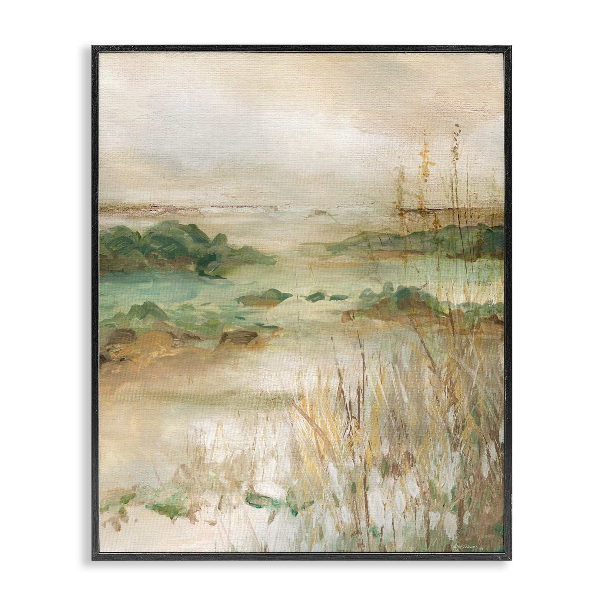 Stupell Industries BS-291-FR-16X20 Abstract Marshland Pond Black Framed Giclee Art By Carol Robinson 16 x 20