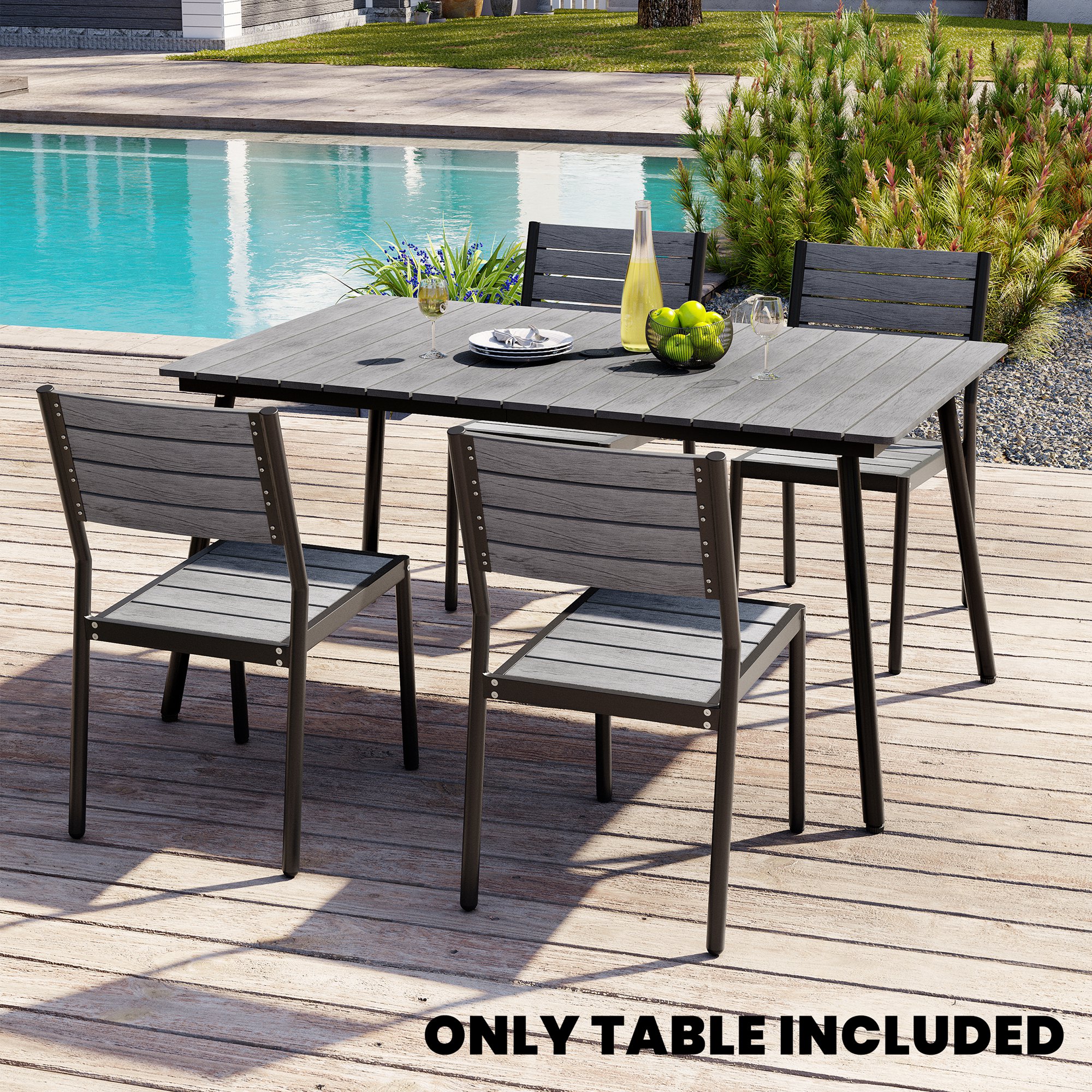 Crestlive Products CL-TB012GRY150 Patio-Tables - View #2