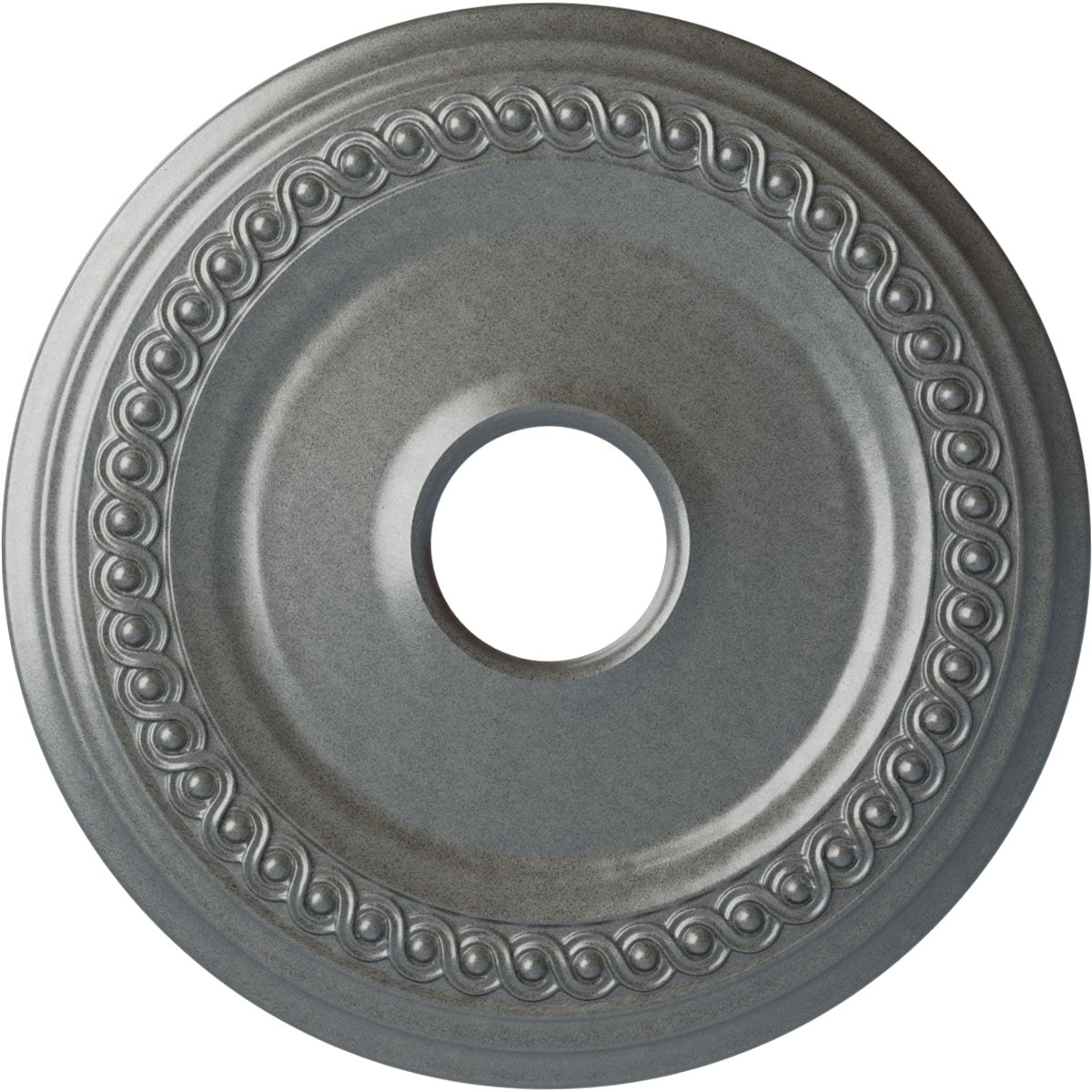 Ekena Millwork CM19CLPLS Classic 18.625-in W x 18.625-in L Painted Platinum Polyurethane Whole Ceiling Medallion