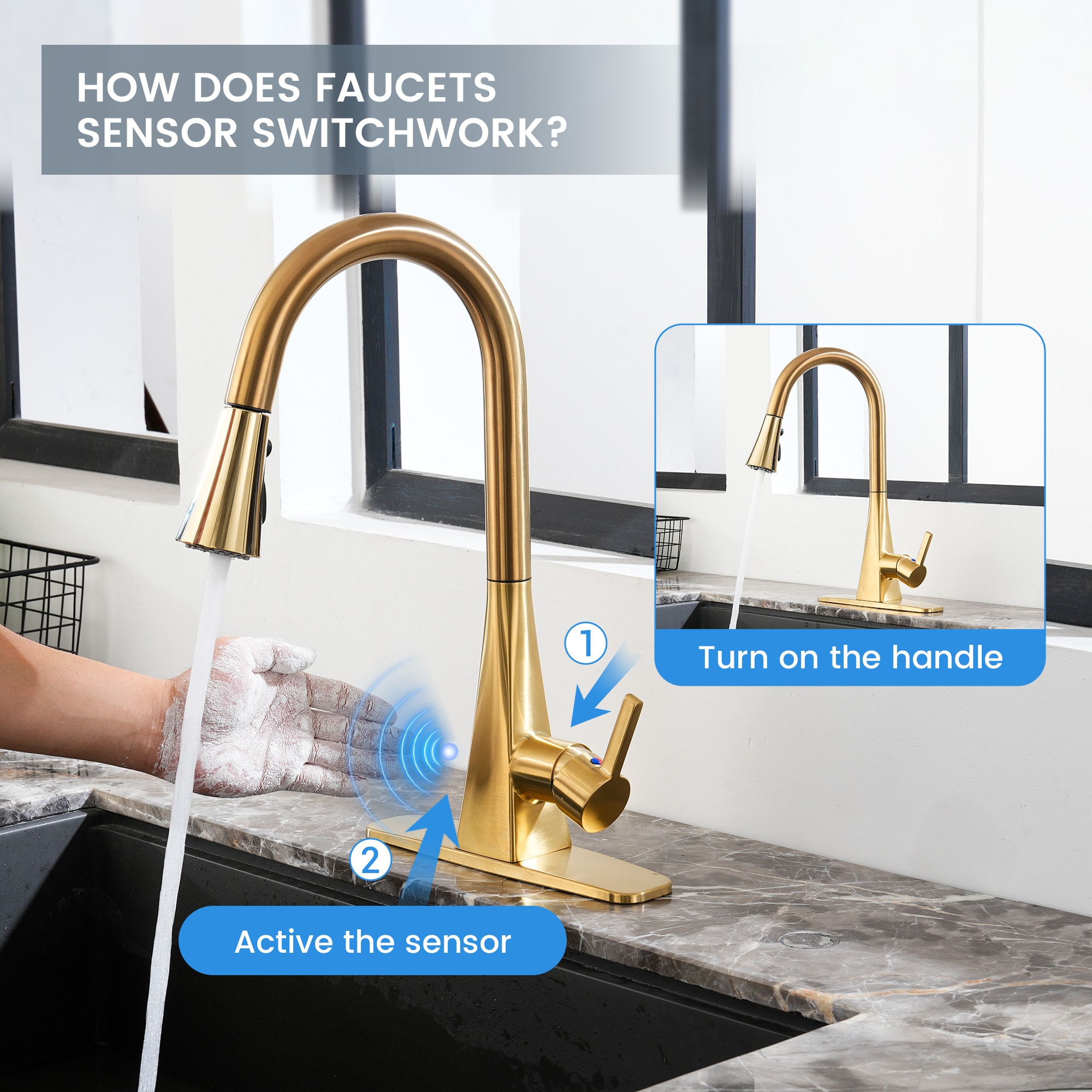 Mondawe OR-30924-CLO Kitchen-Faucets - View #3