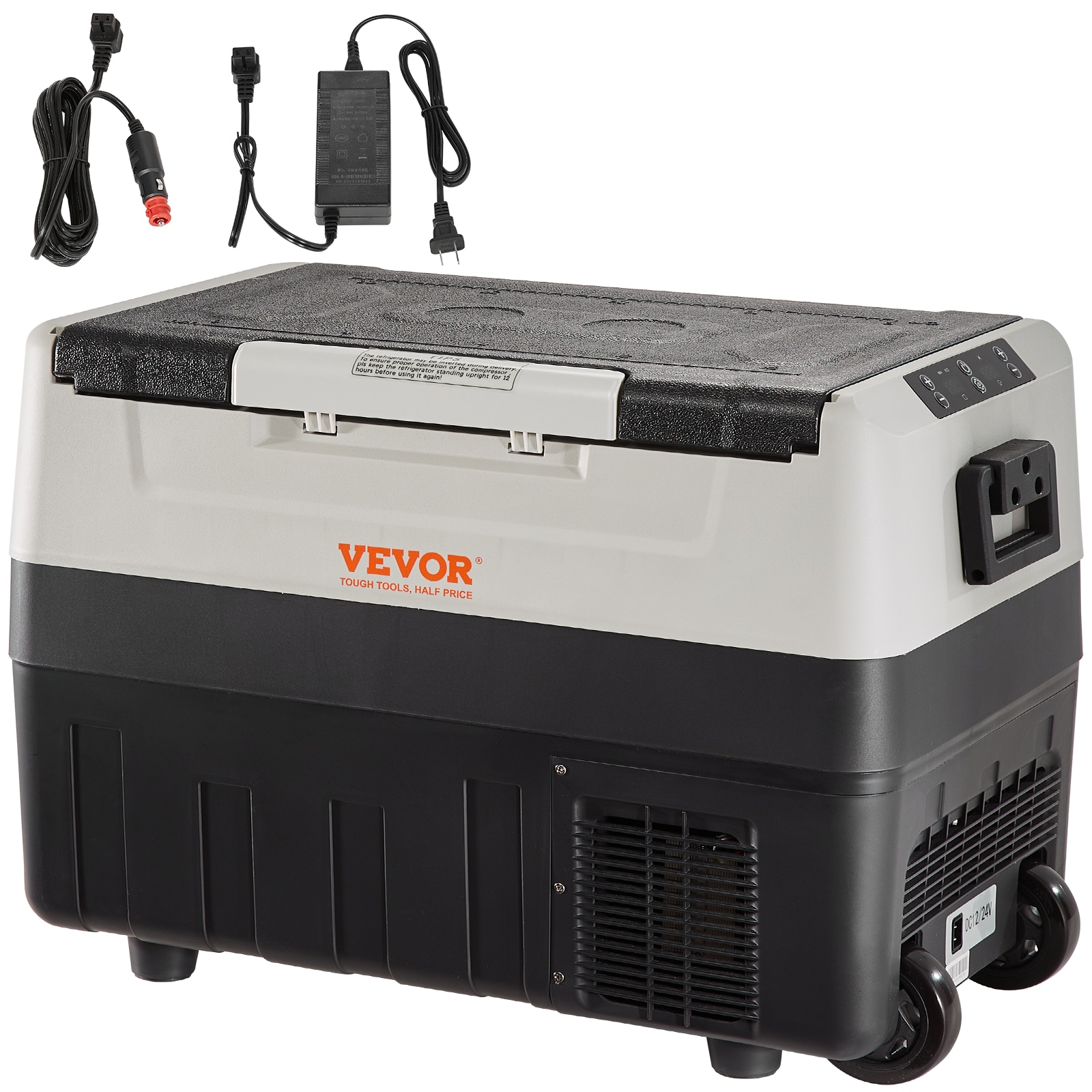 VEVOR GLBXXCZBXS55L18YTV1 60 W Dual Zone Car Refrigerator 1.94-cu ft Frost-free Chest Freezer ( PP+ABS )