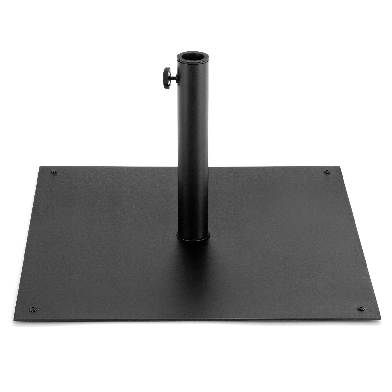 Slickblue D-CO-01001VJ Weighted Square Black Patio Umbrella Base for Patio Backyard Deck or Poolside