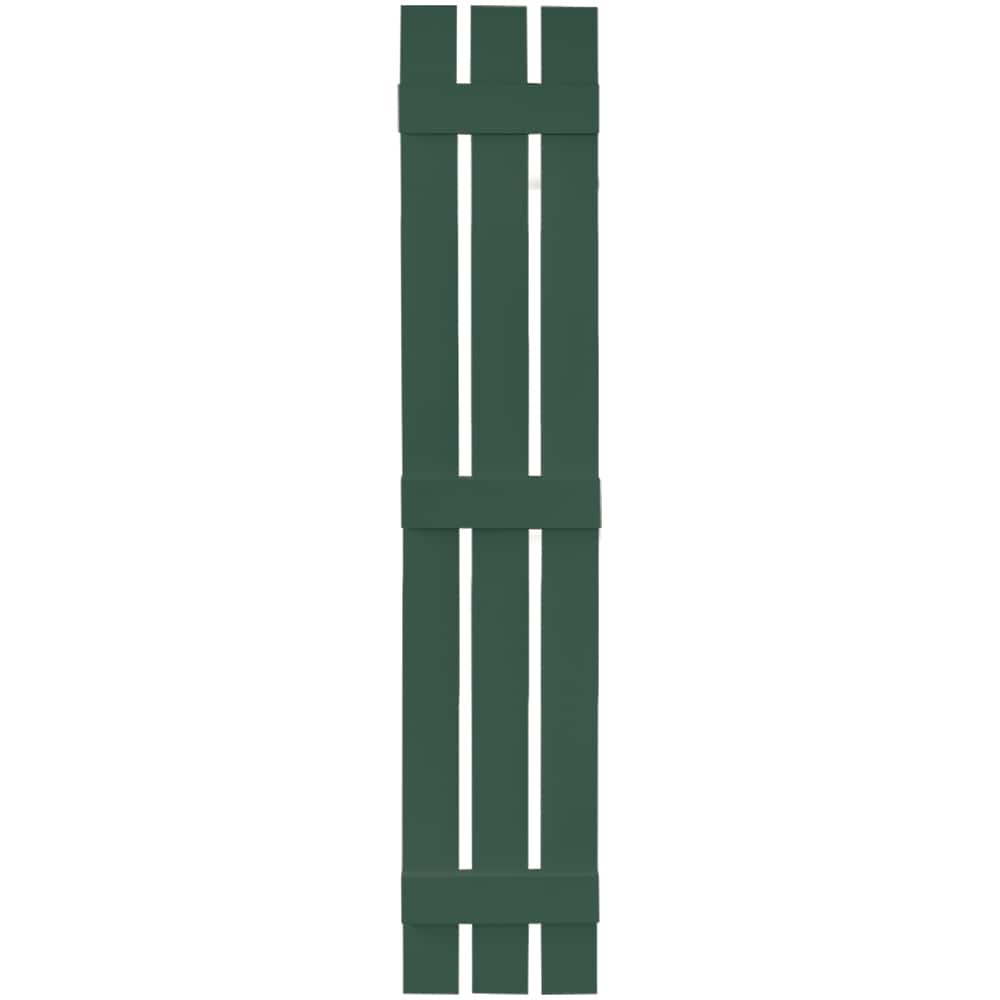 Vantage V5371271028 11.875-in W x 71-in H Forest Green Board and batten Spaced Exterior Shutters ( 1 -Pack )