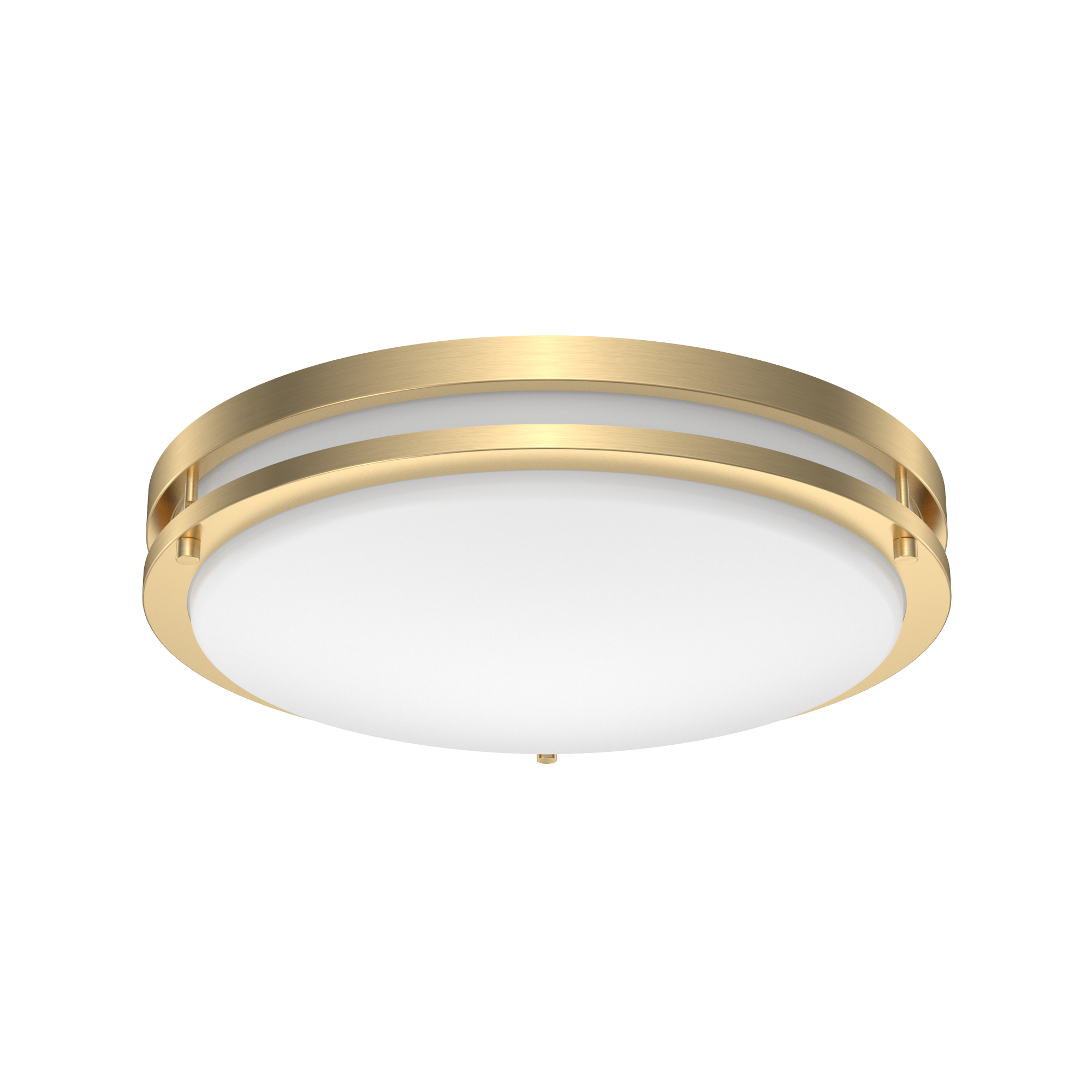 Project Source MXL1138-L28K9027G 1 -Light 14-in Matte Gold Integrated LED Flush Mount Light