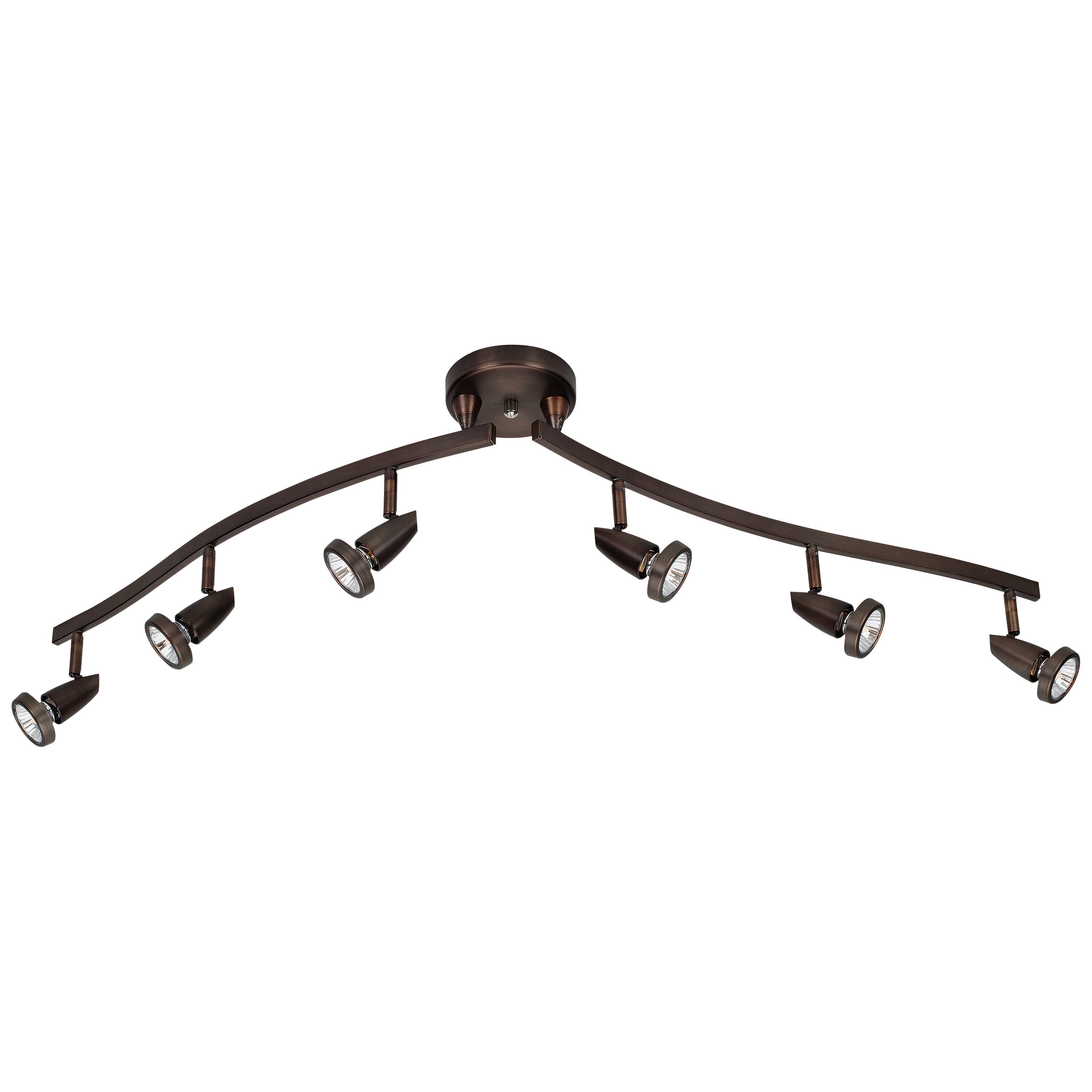 Access Lighting 52226LEDDLP-BRZ Mirage 6-Light 9.5-in Gloss Bronze LED Flush Mount Light