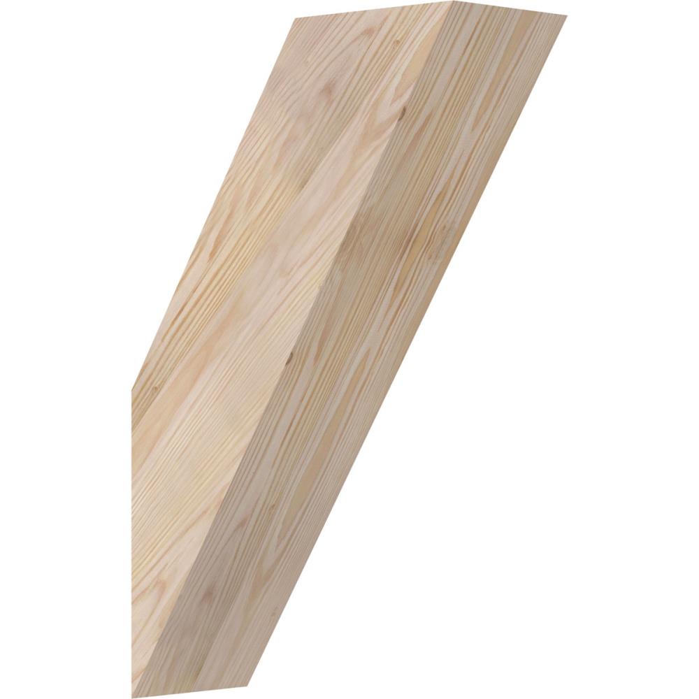 Ekena Millwork BRC06X14X22TRA00SDF 5-1/2-in x 14-in x 22-in Douglas Fir Unfinished Wood Traditional Smooth Knee Brace