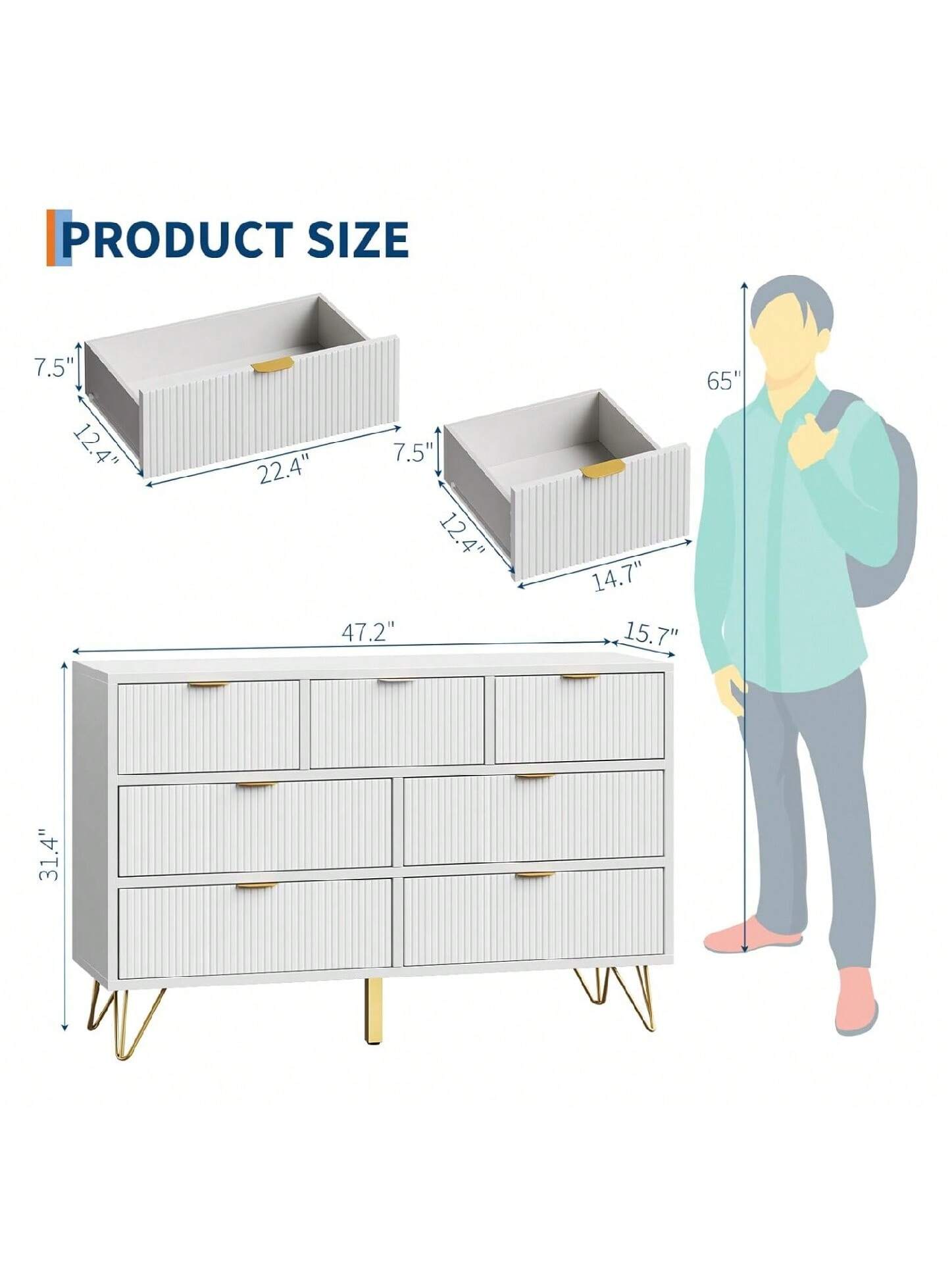 Qeetex BY-PHK-344LF4HT Storage-Drawers - View #3