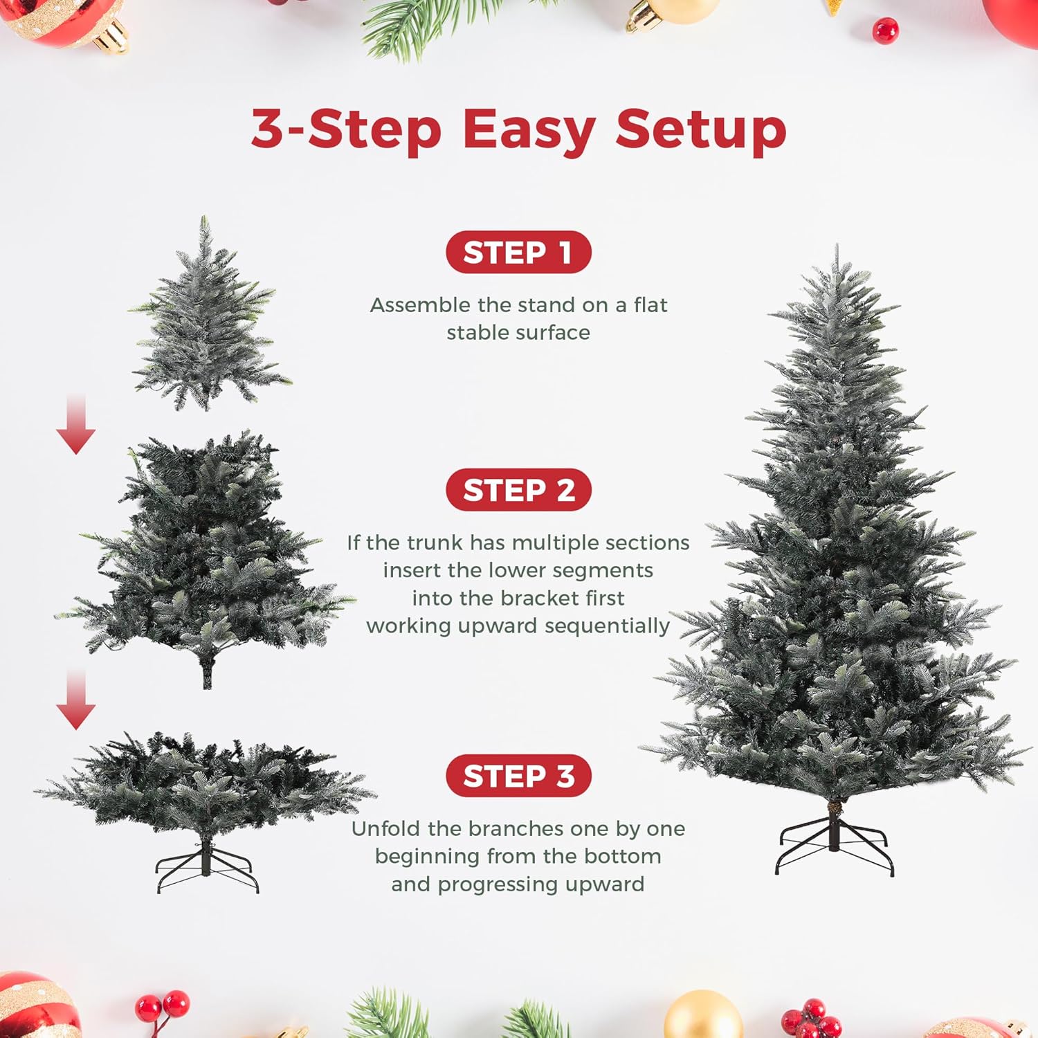 Qeetex LXL-PHK-35HYKK4F Artificial-Christmas-Trees - View #2