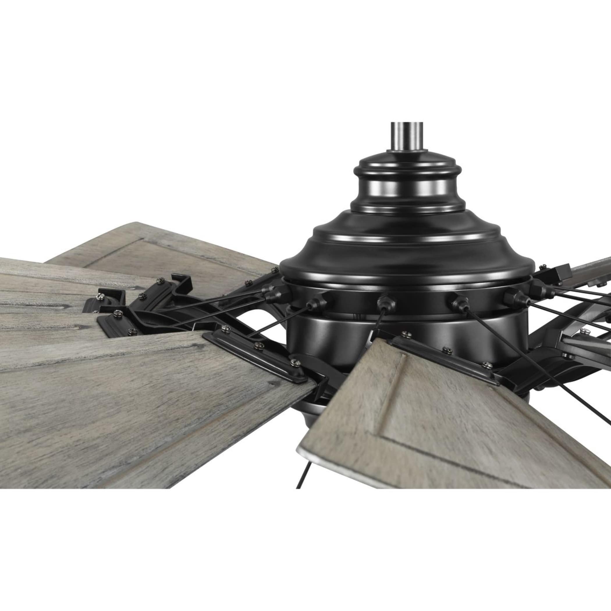 Matte Black 60" Windmill Ceiling Fan with Remote