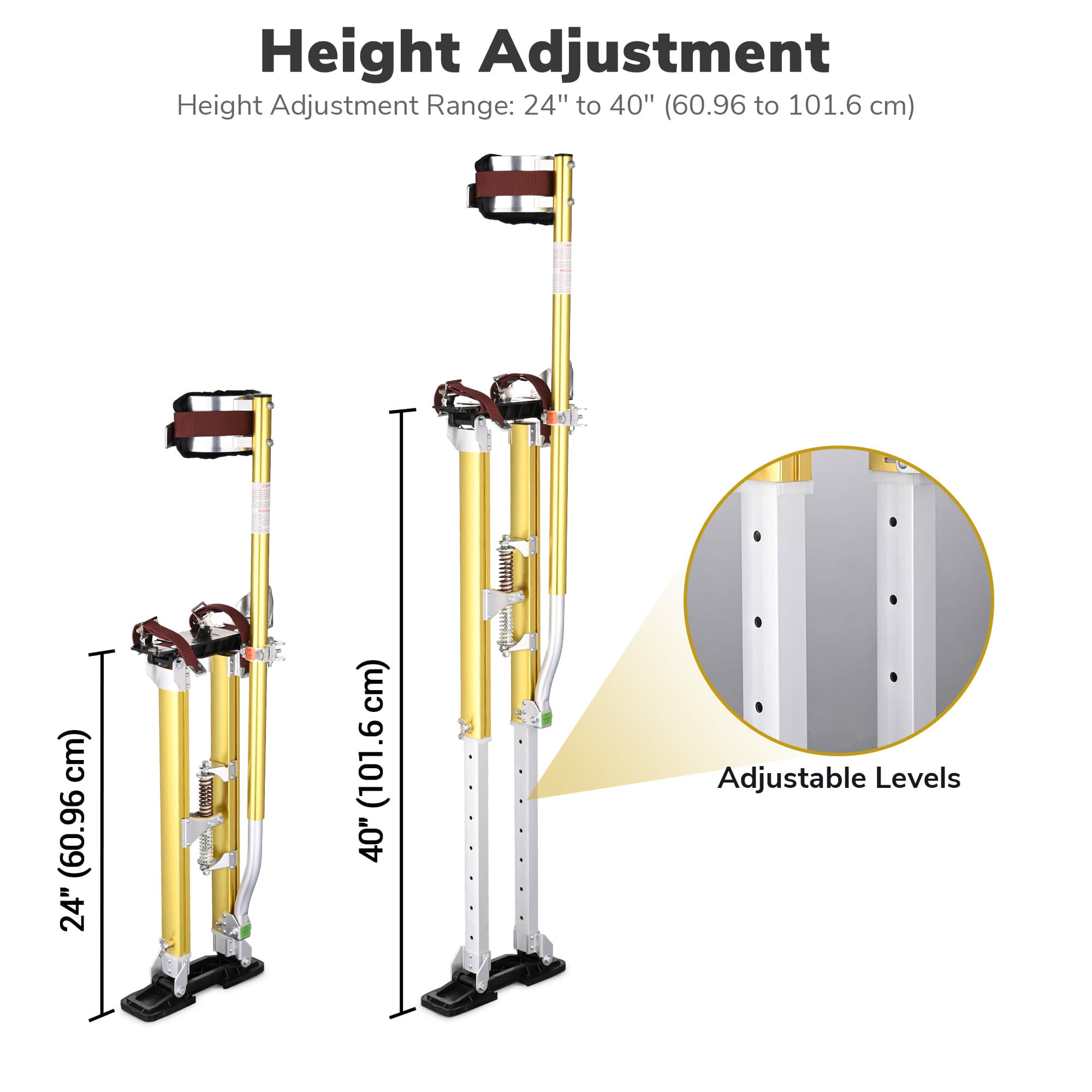 Yescom 08STI002-2440-15-LO Drywall-Stilts - View #2