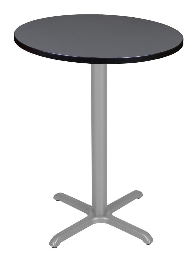 Regency TVCX30RNDGYGY Breakroom Gray 4-Person Training Table (30-in W x 42-in H)