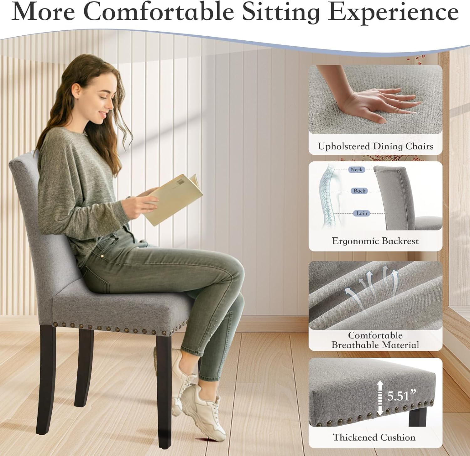 Qeetex LHF-CY-7BL20 Dining-Chairs - View #4