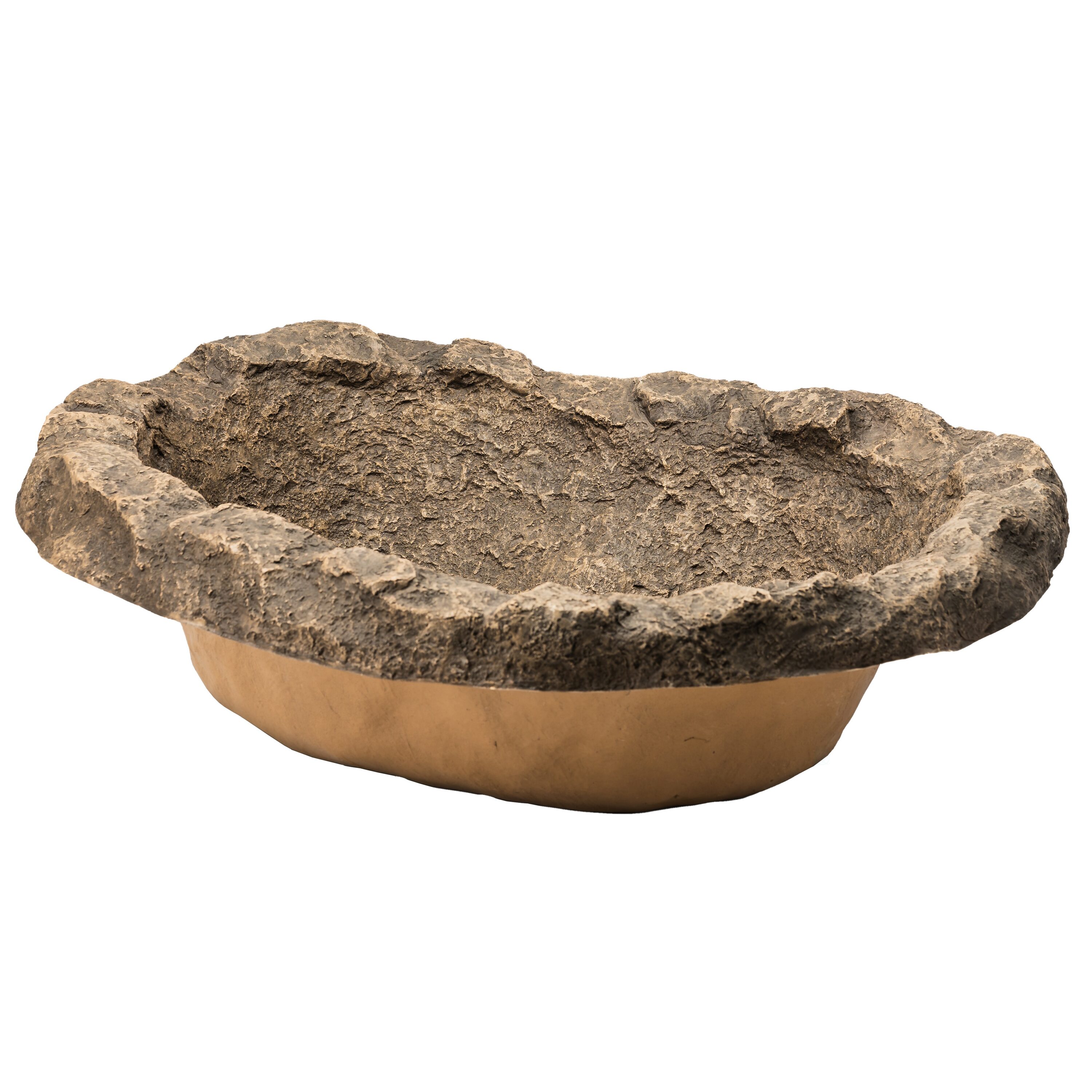 Gardenised QI004604 2.5-Feet L x 3.17-Feet W Sandstone PVC Fish Pond Liner ( 17-Gallons )